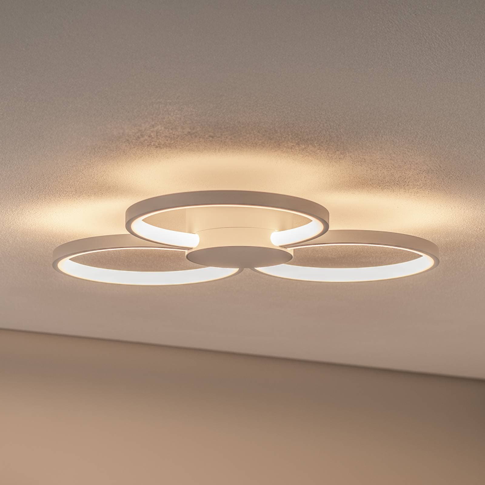 Stropné svietidlo BEGA LED 51299.1, zamatovo biela, kov, DALI