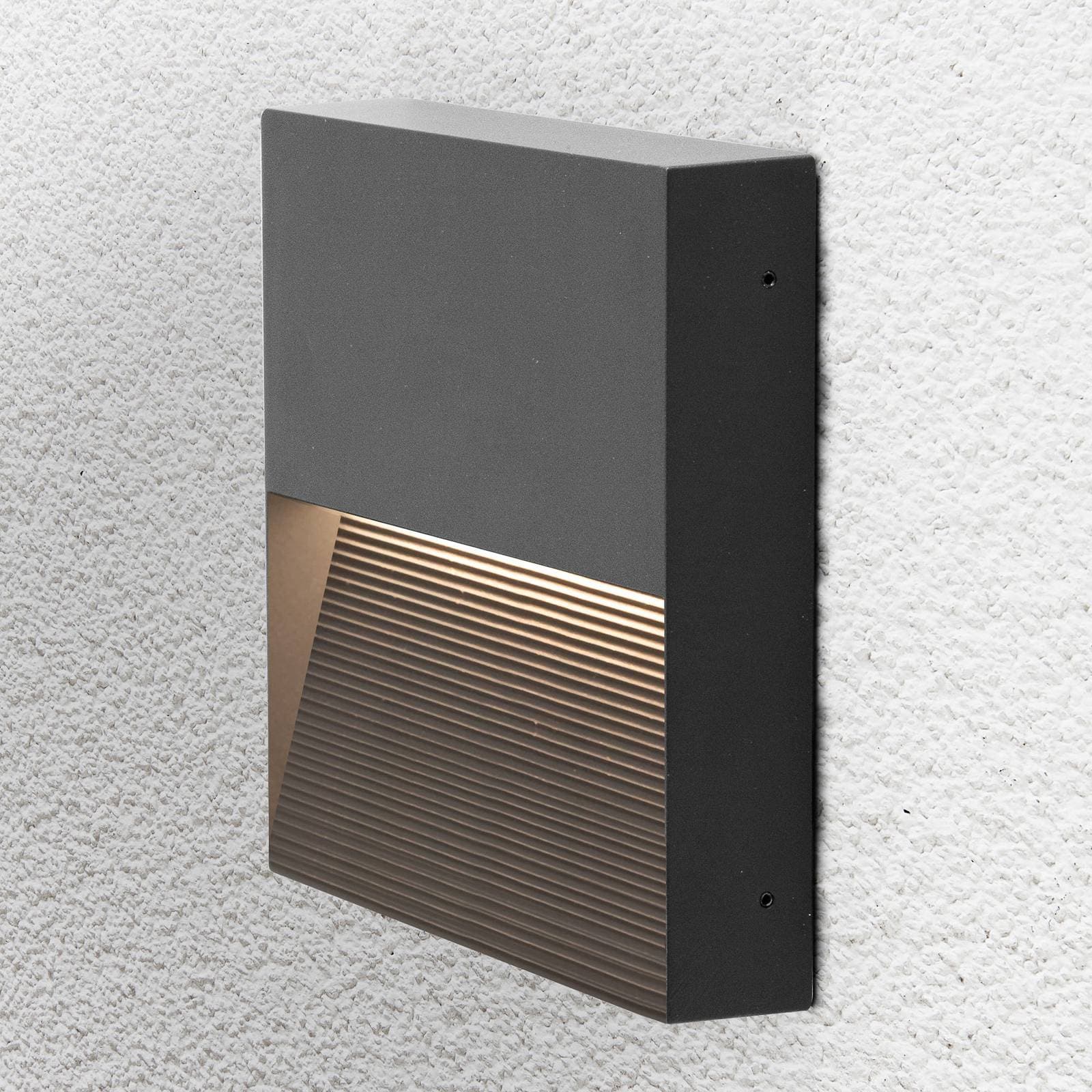 Vonkajšie nástenné LED Direxus downlight 18x18 cm