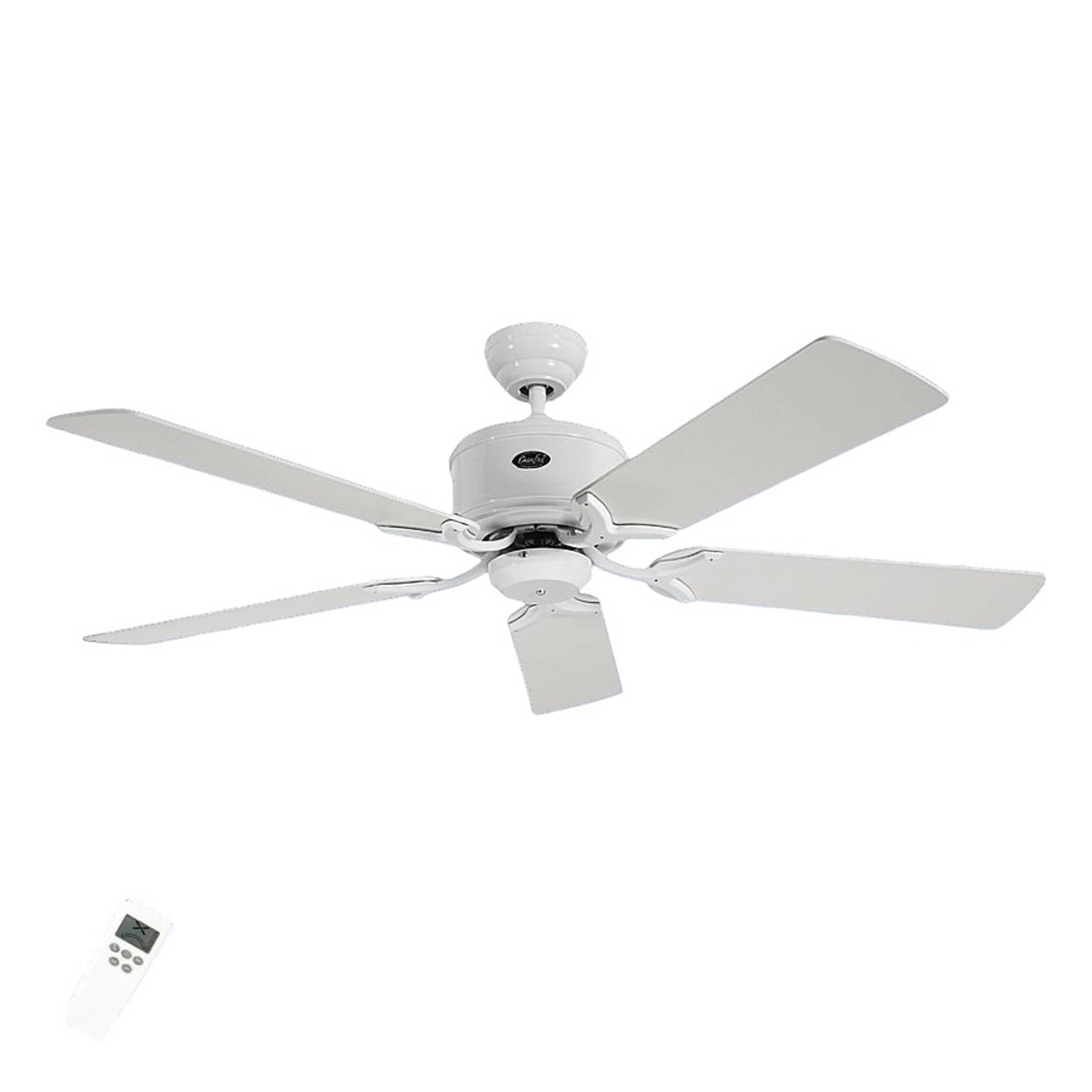 Stropný ventilátor ECO ELEMENTS, biely/sivý, Ø 132 cm, tichý