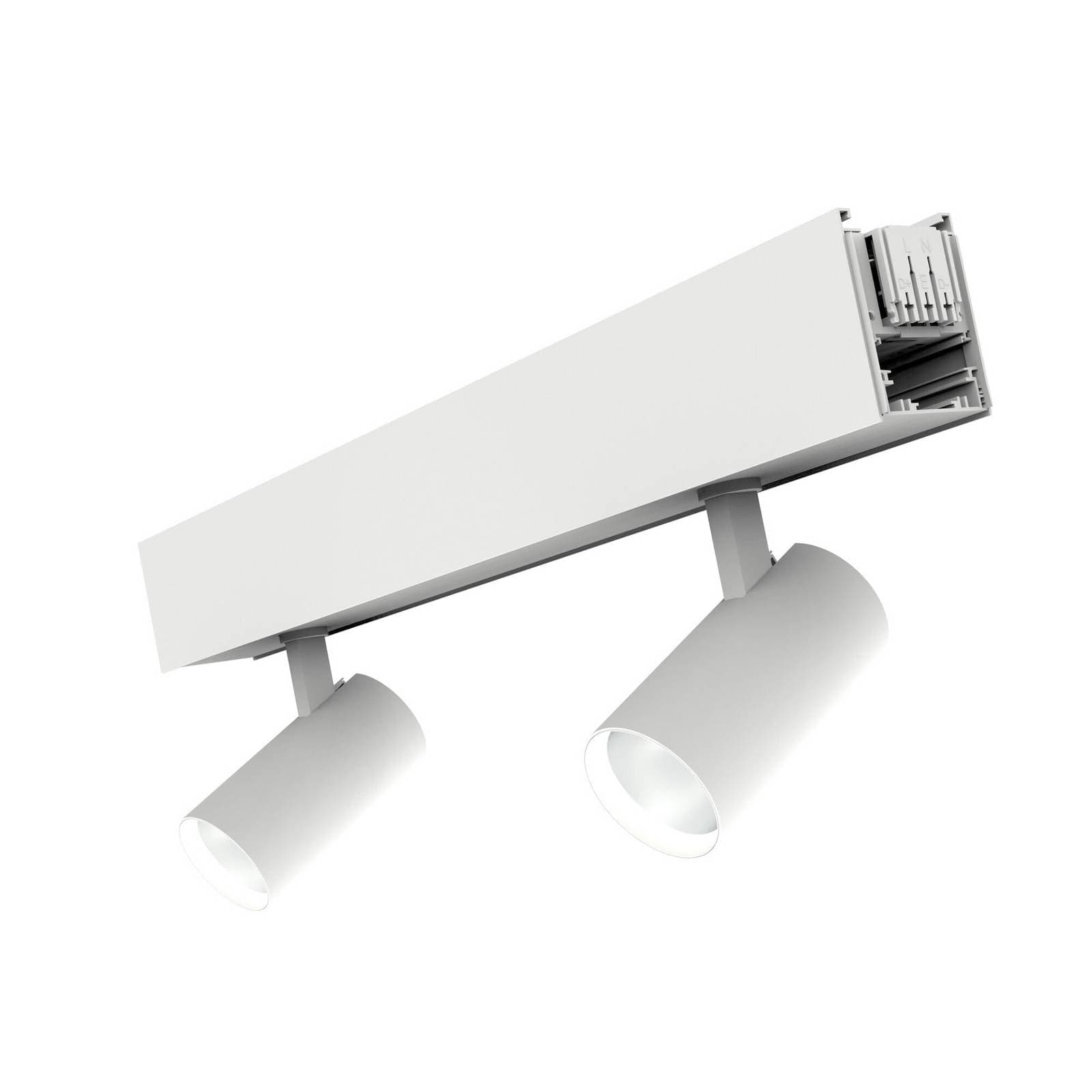 SLC LED-bodové svetlo Click, biela, 2-pl., dĺžka 56 cm, CCT, DALI