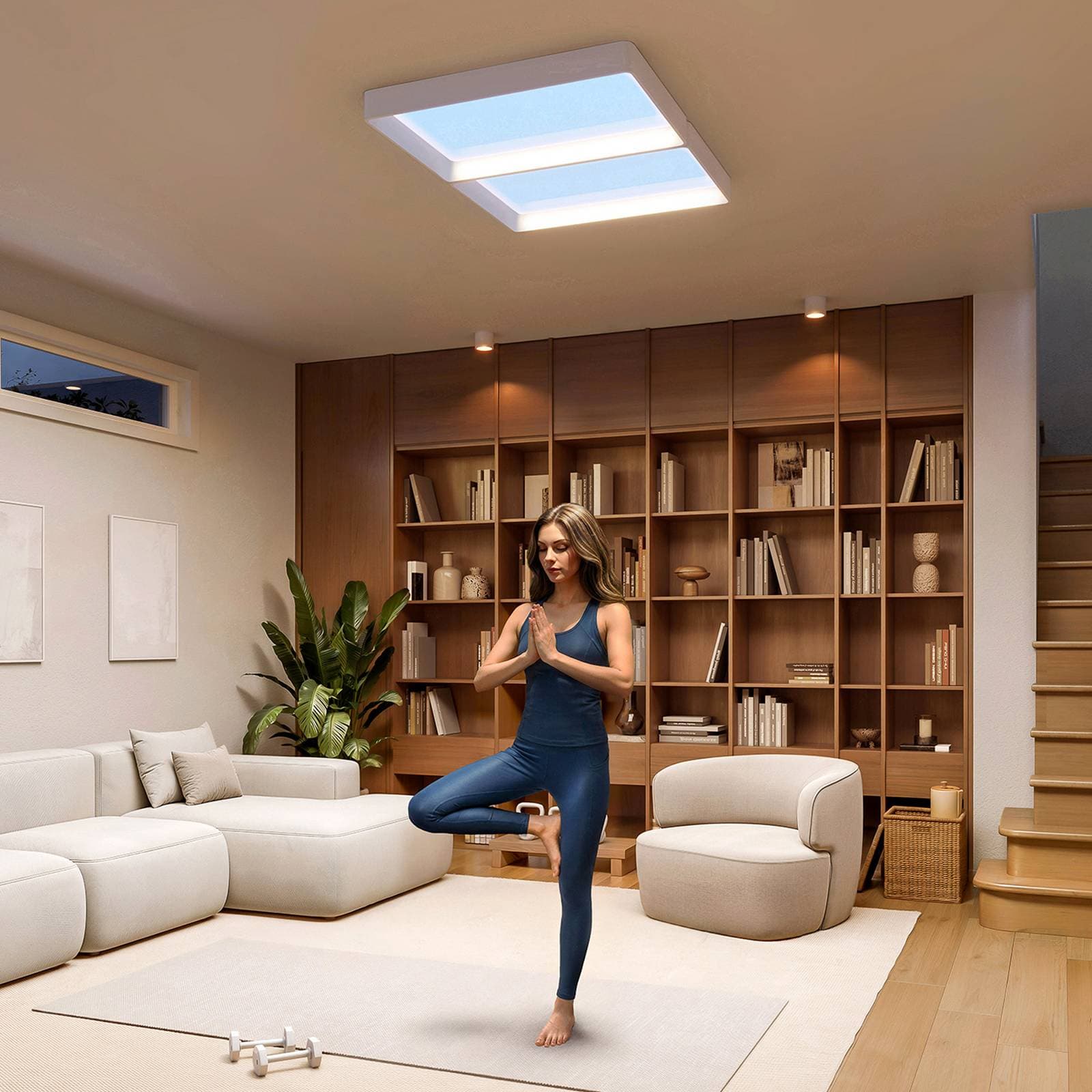 Stropné LED svetlo Philips SKYLIGHT, 65 x 45 cm, biele, CCT IP44