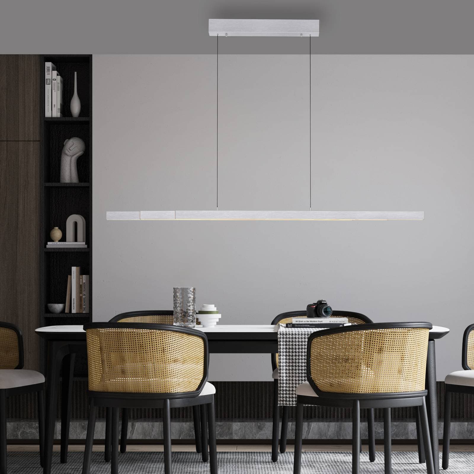 Paul Neuhaus LED závesné svietidlo Adriana Comfort Lift, hliník, CCT