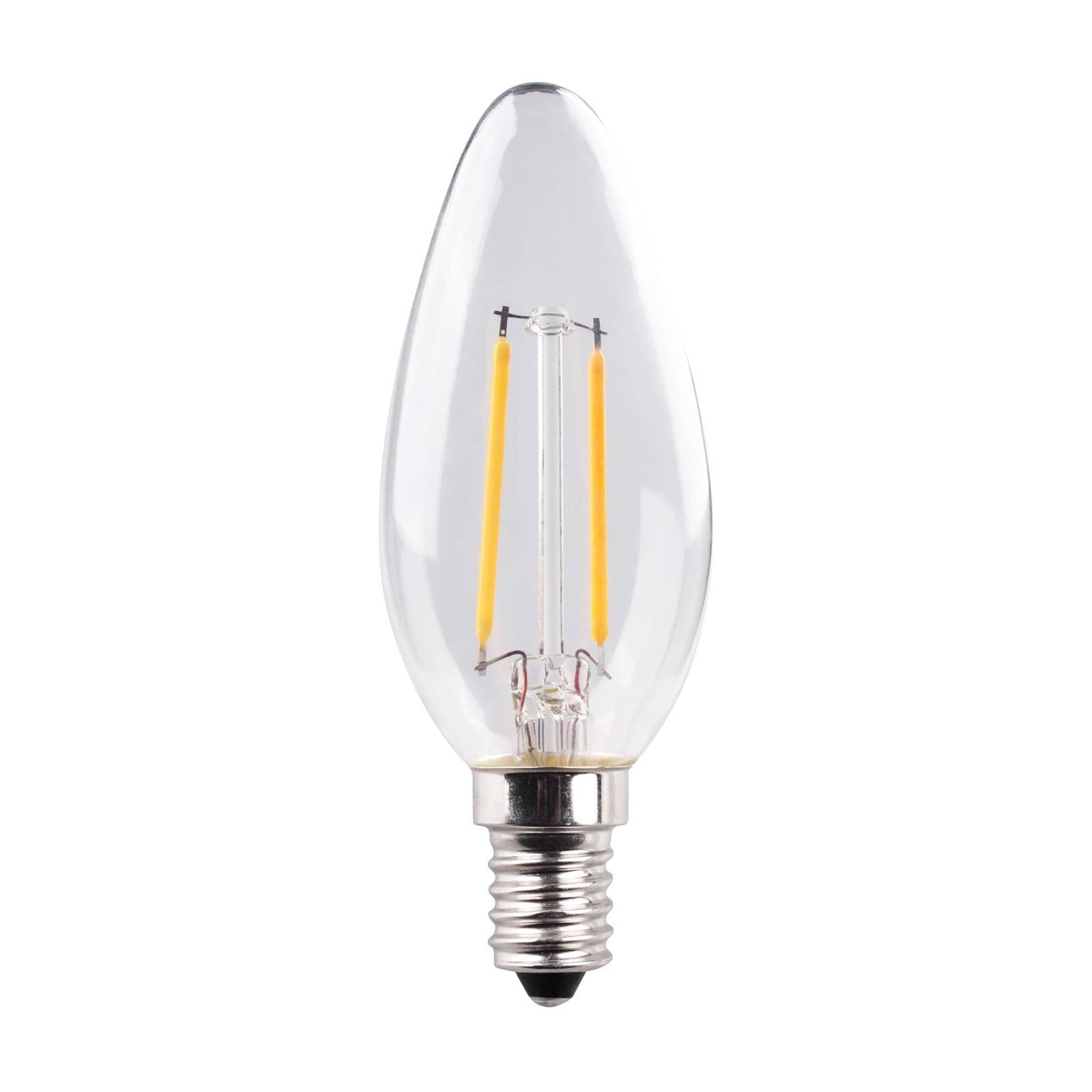 Müller Licht LED sviečka E14 2,2 W žiarovka 2 700 K číra 2 ks