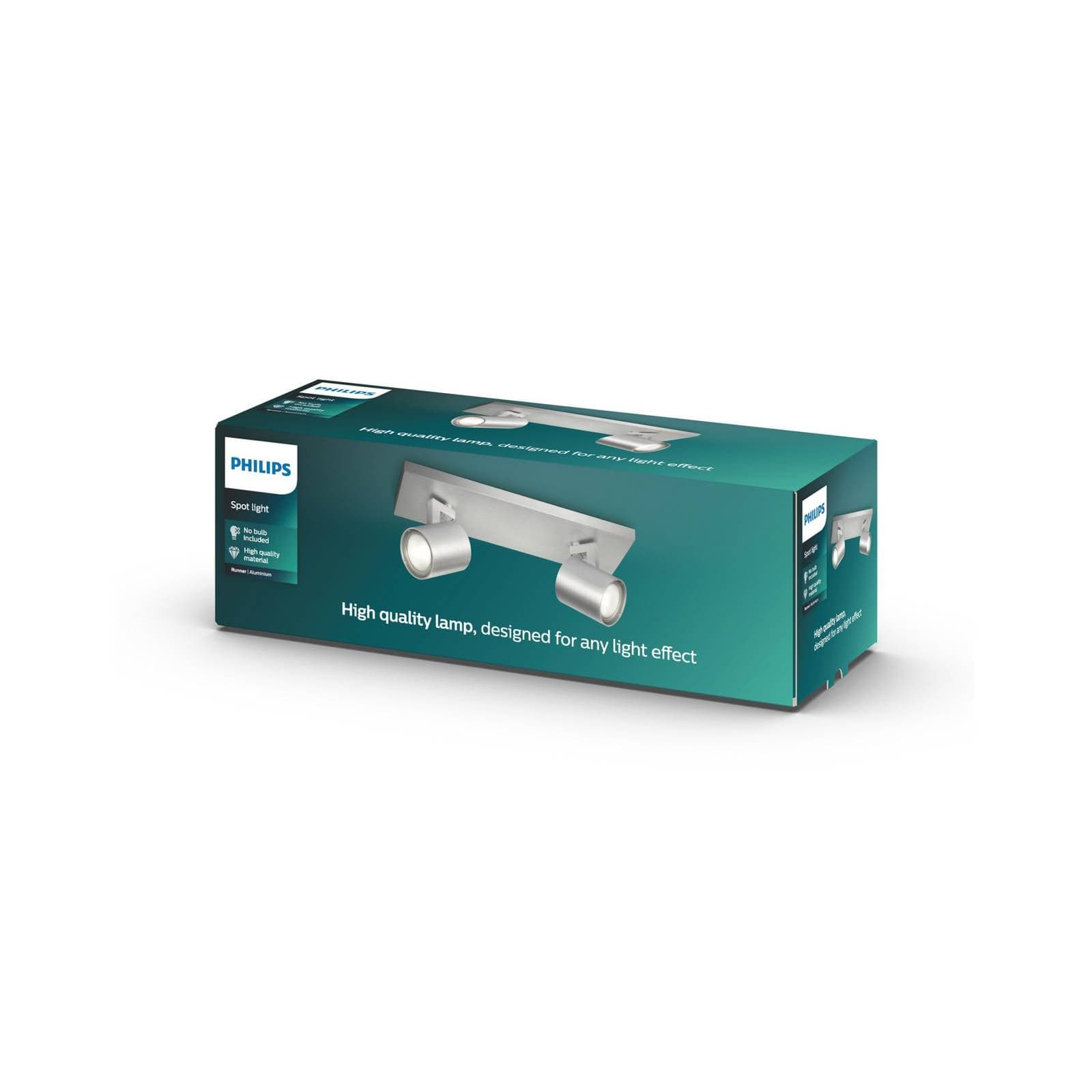 Philips myLiving Runner svetlá GU10 2-pl. hliník