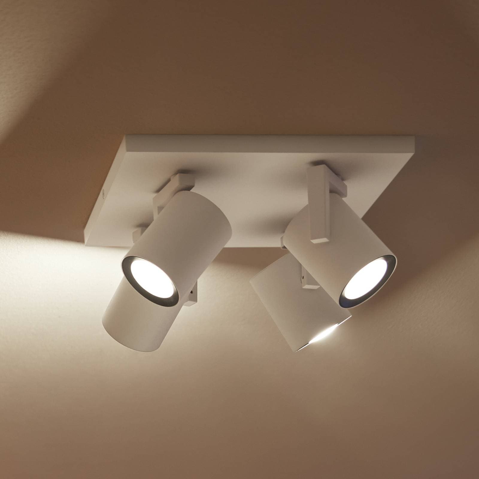 Philips Hue LED stropné bodové svetlá Argenta, biely, 4-pl. RGB CCT