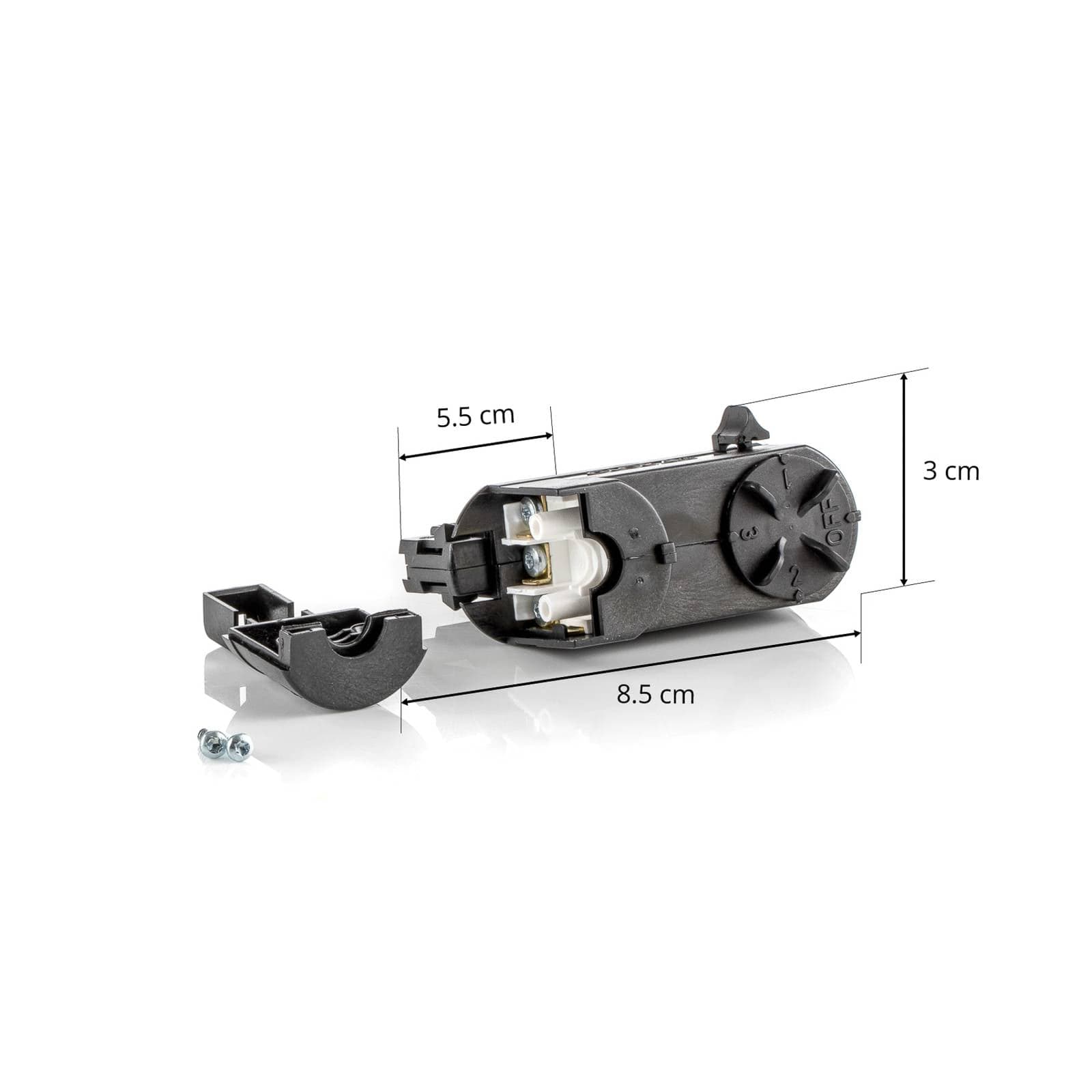 3-fázový multiadaptér Noa, nosnosť 10 kg, čierny
