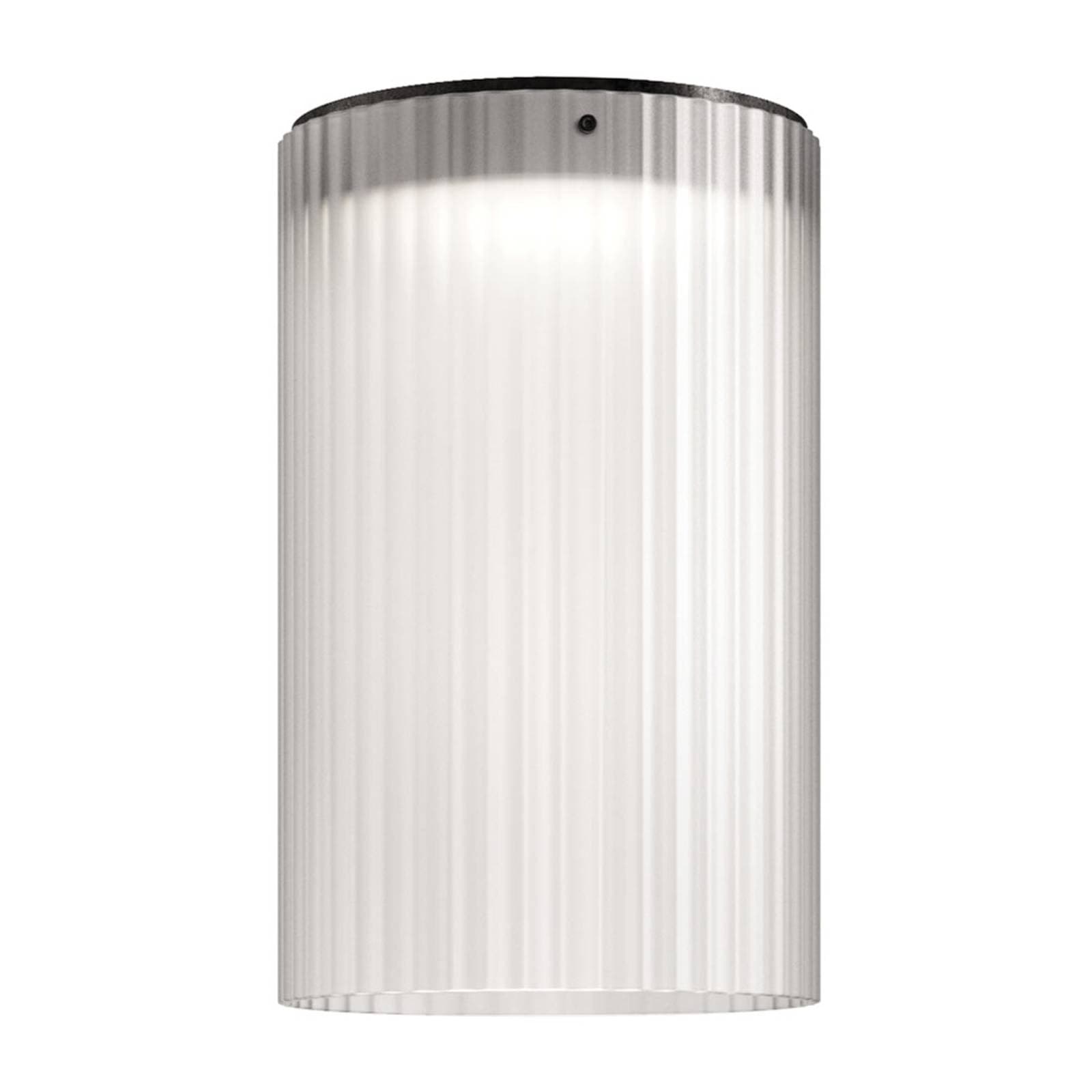 kdln Stropné LED svetlo Giass, biele, Ø 30 cm
