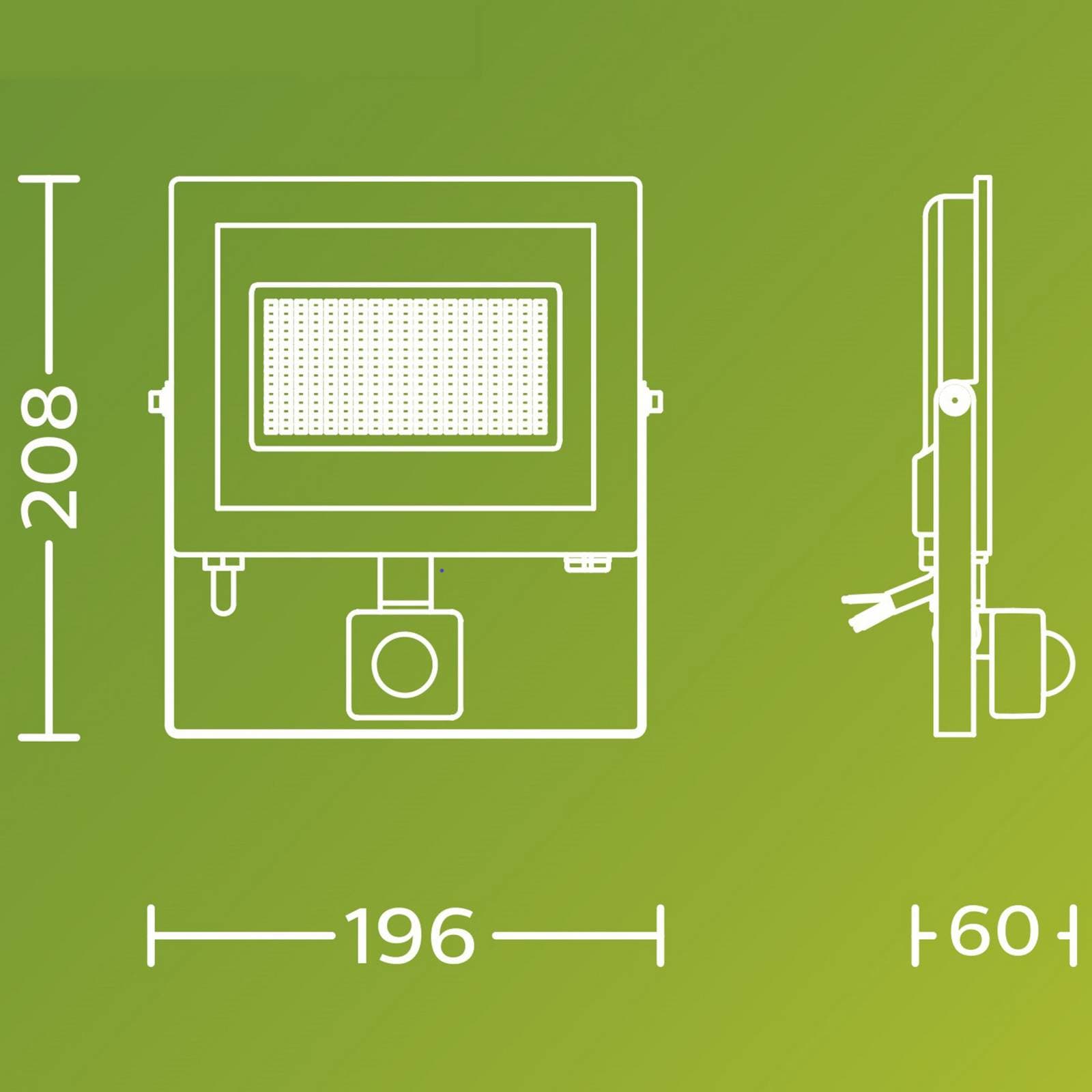 Philips LED reflektor vonkajší Lois UE Sensor, 24 W, 5.000 K IP65