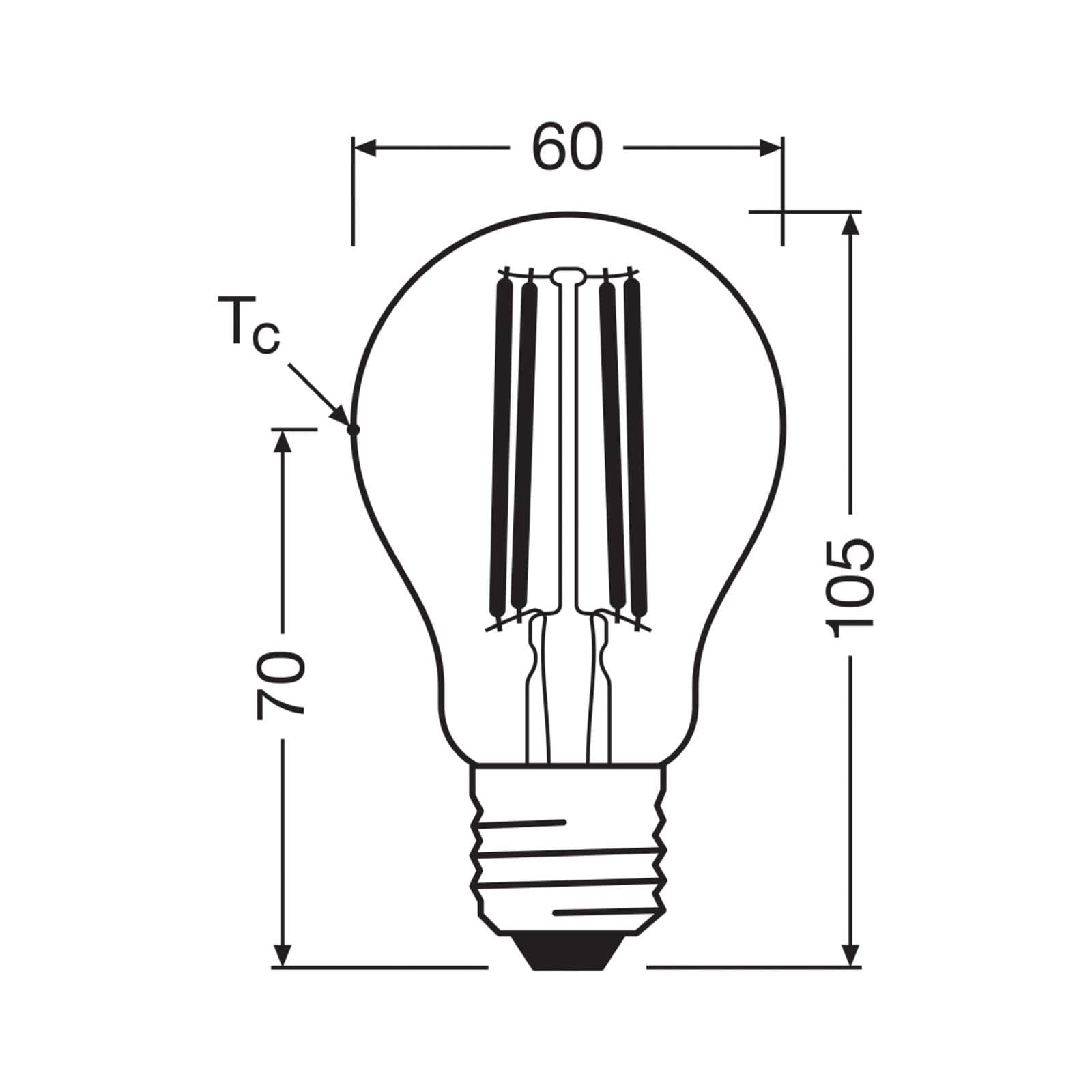 OSRAM LED žiarovka Filament E27 2,2W 2700K stmievateľná