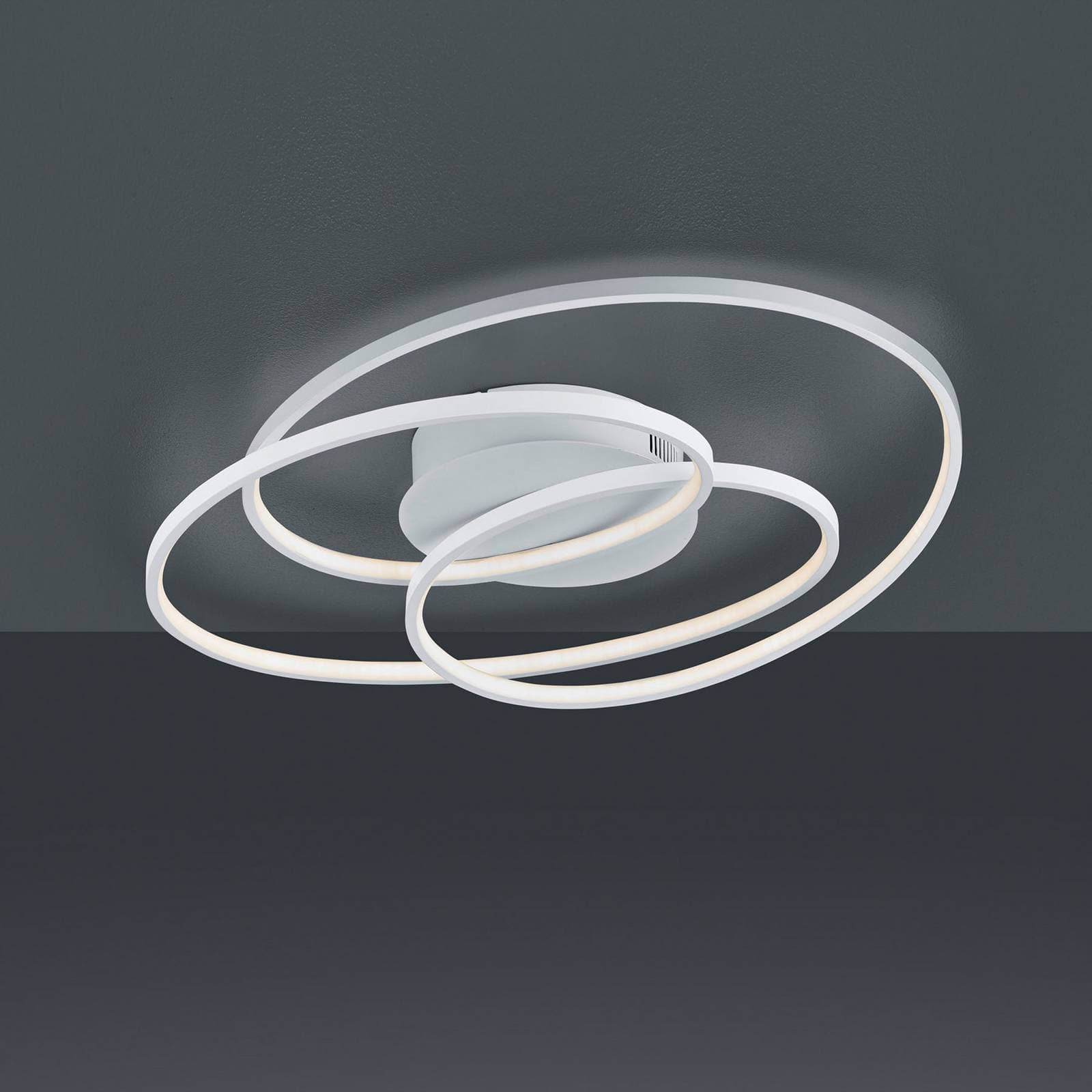Stropné LED svietidlo Gale, 60 cm, biele matné