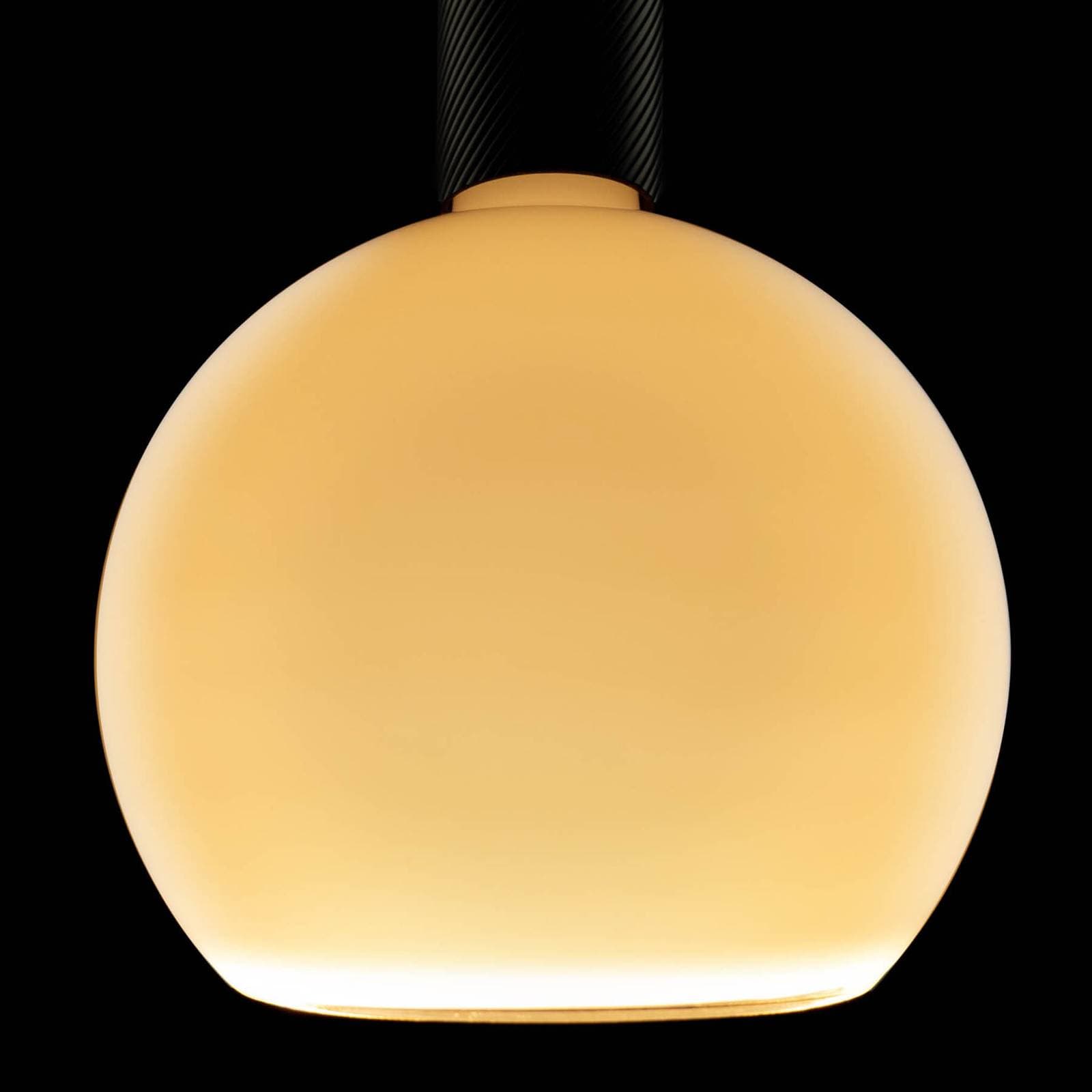 SEGULA LED žiarovka plávajúca, E27, biela G200 6 W 922 dim
