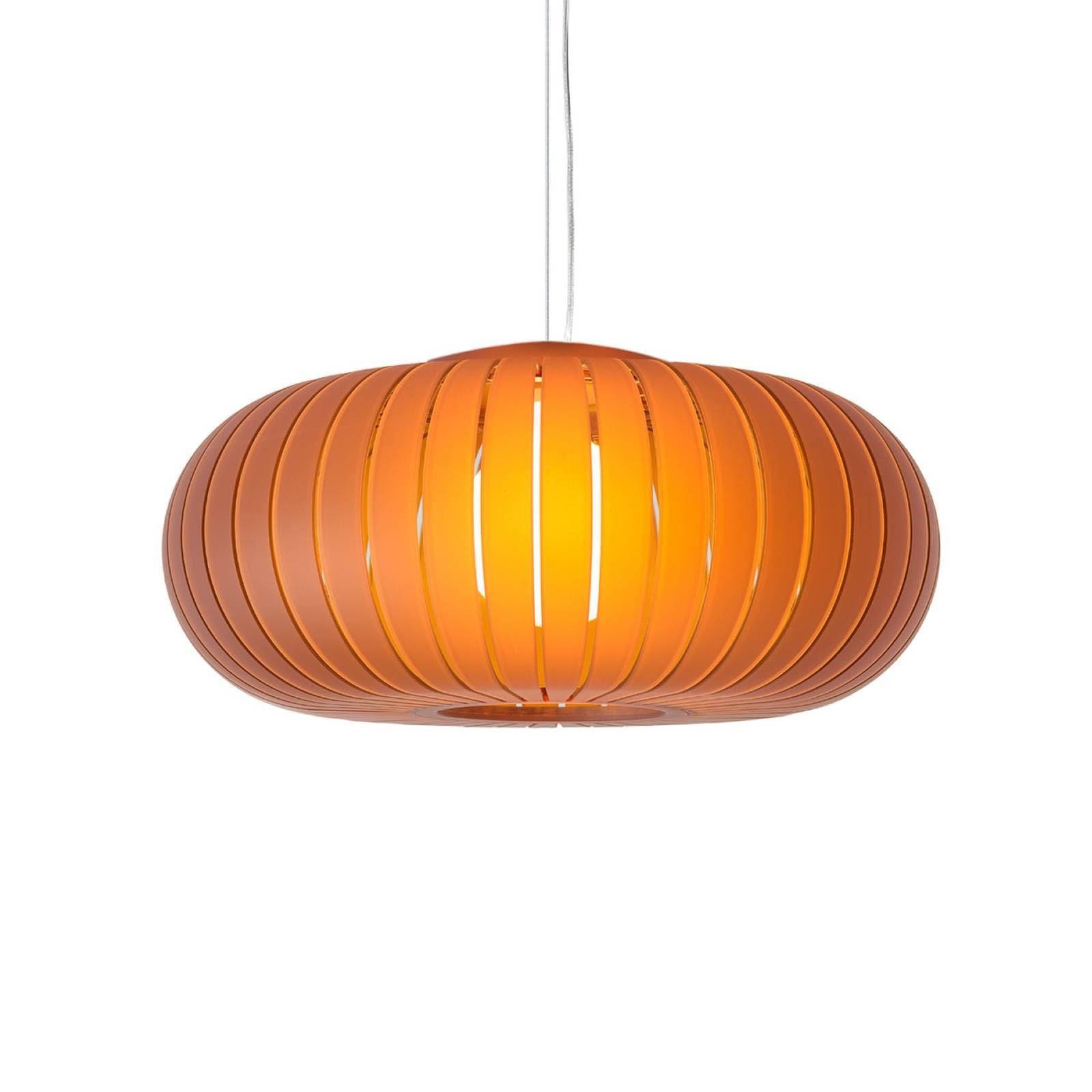Kartell Závesné svietidlo Teresa Frozen, jantarová, Ø 50 cm, E27