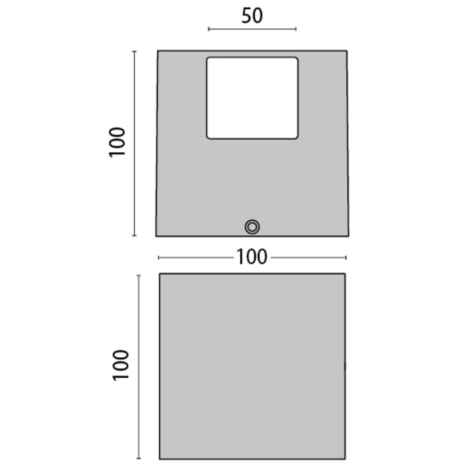 Nástenné LED svietidlo 303348 v sivej 4WB 3 000 K