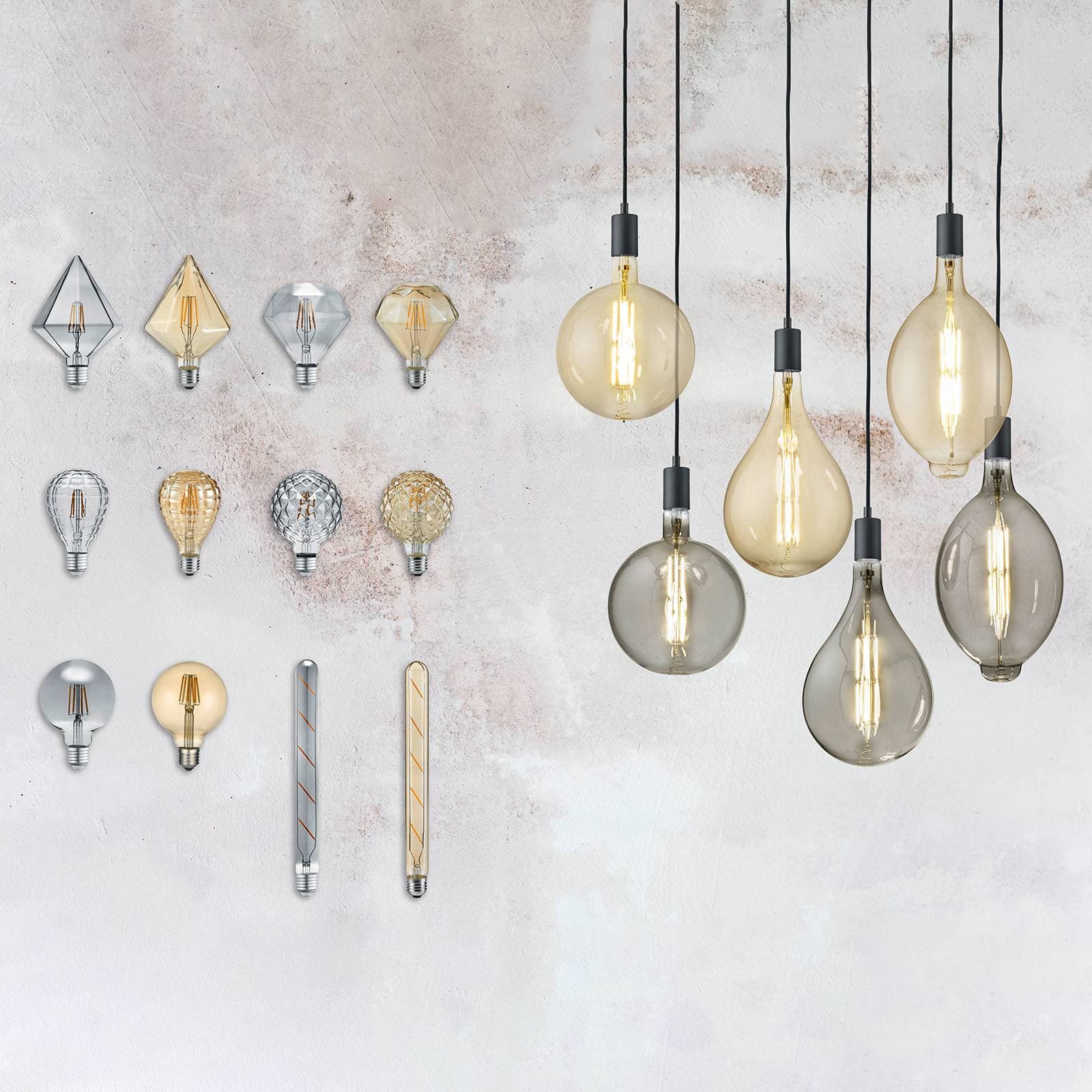 LED Globe žiarovka E27 4W 2 700 K štruktúra jantár