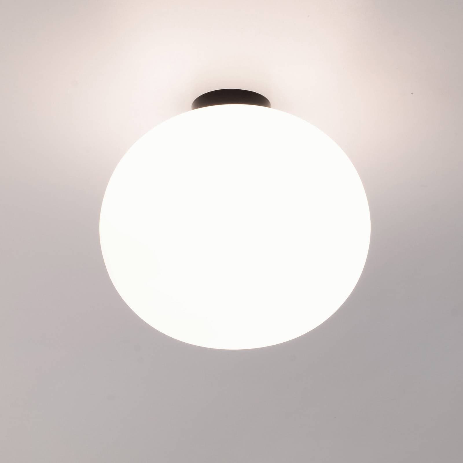 Stropné svietidlo Casablanca Acai, biela/čierna, sklo, 26 cm, E27