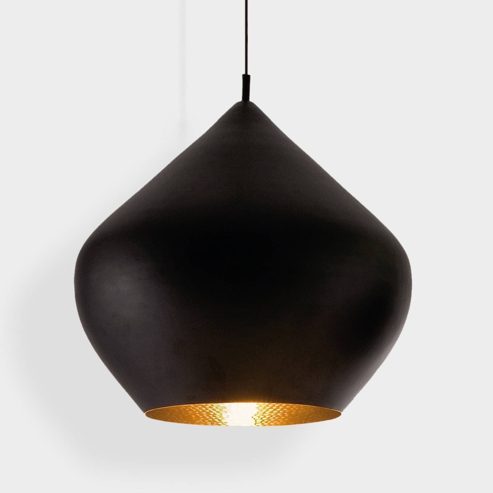 Tom Dixon LED závesné svietidlo Beat Stout, čierna, Ø 52 cm