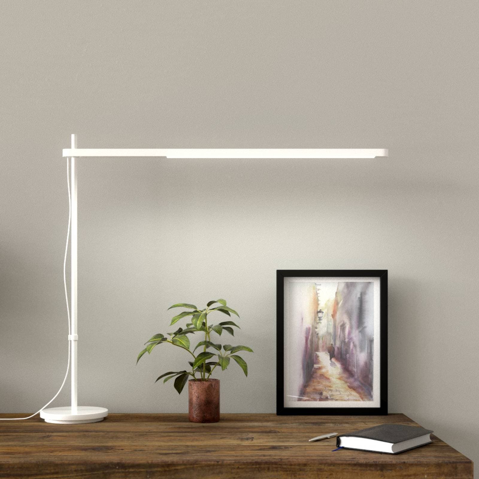 Artemide Talak Professional stolová LED lampa biela