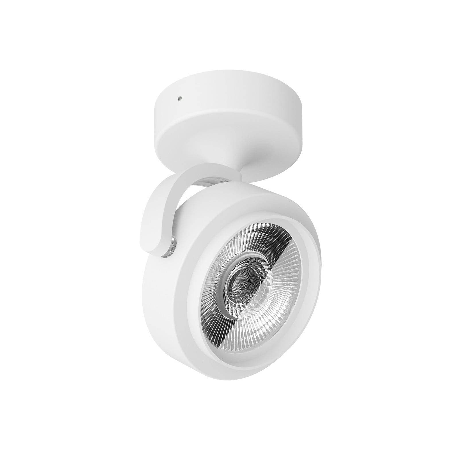 LED stropné reflektory Eta, uhol vyžarovania 62,6°, biela, 3 000 K, hliník