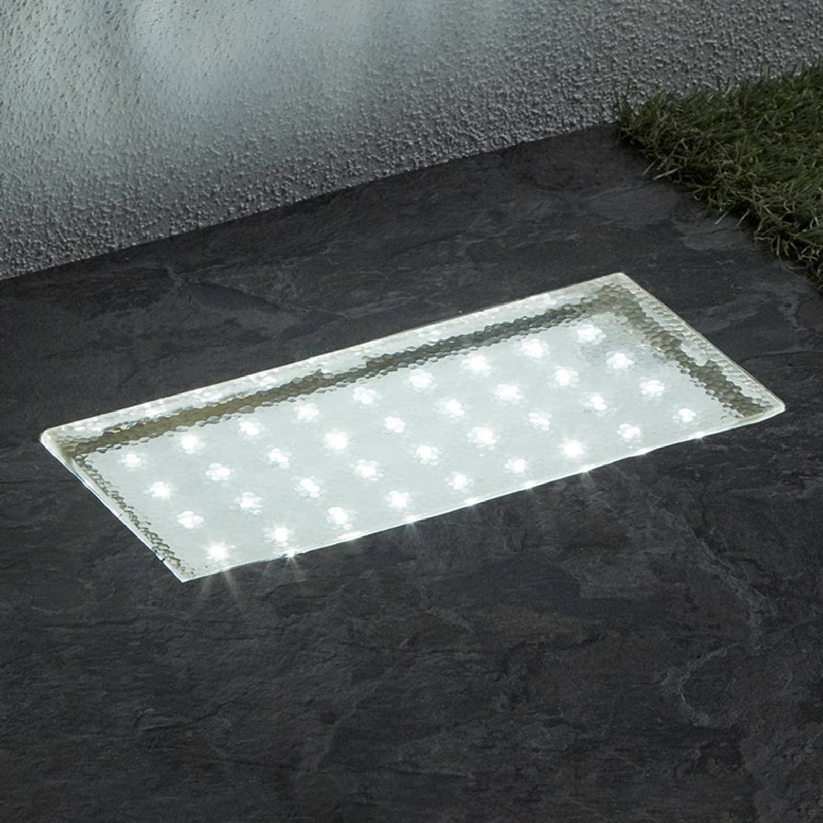 Obdĺžnikové zapustené podlahové LED Walkover 20 cm