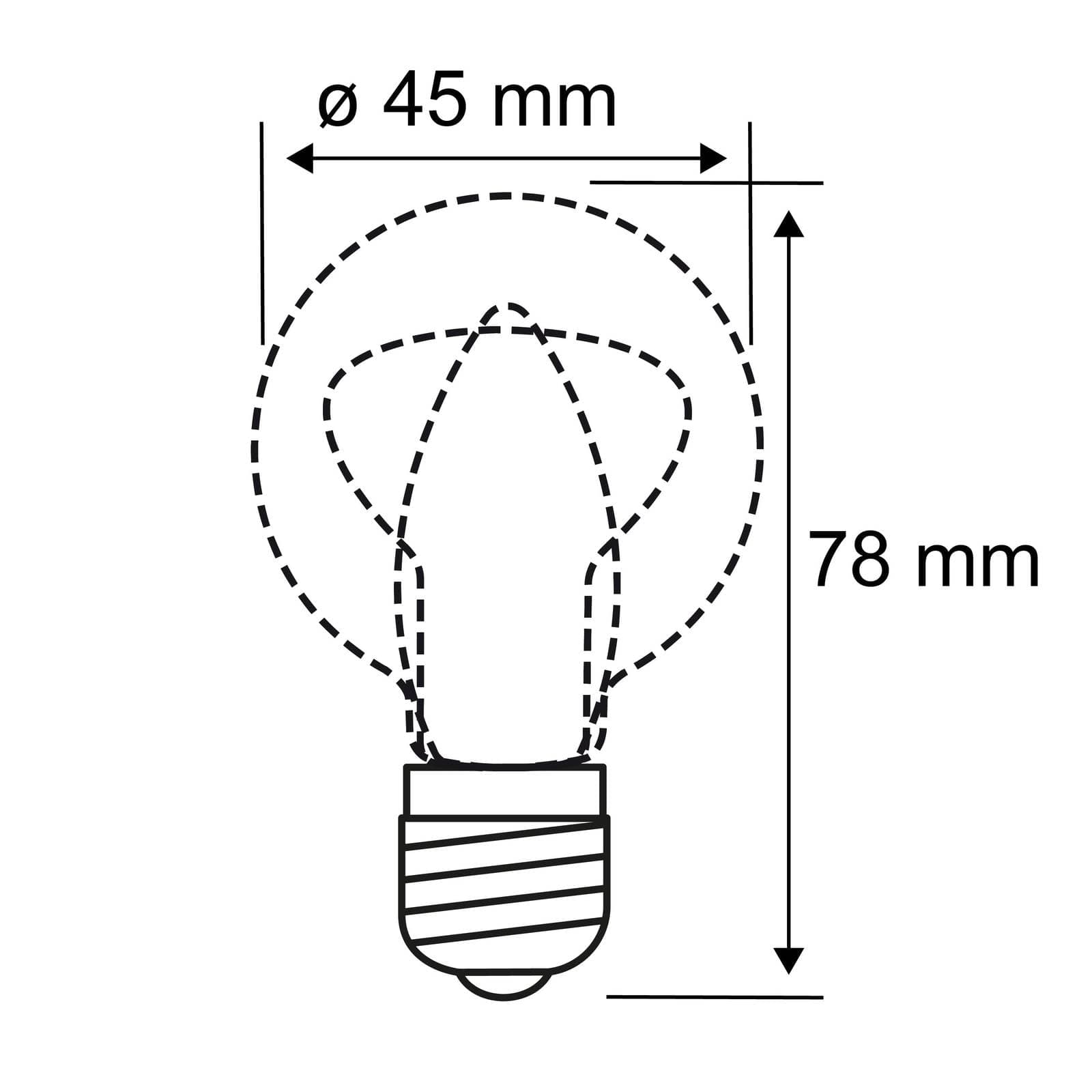 Paulmann E14 2,6W 825 kvapková LED žiarovka zlatá