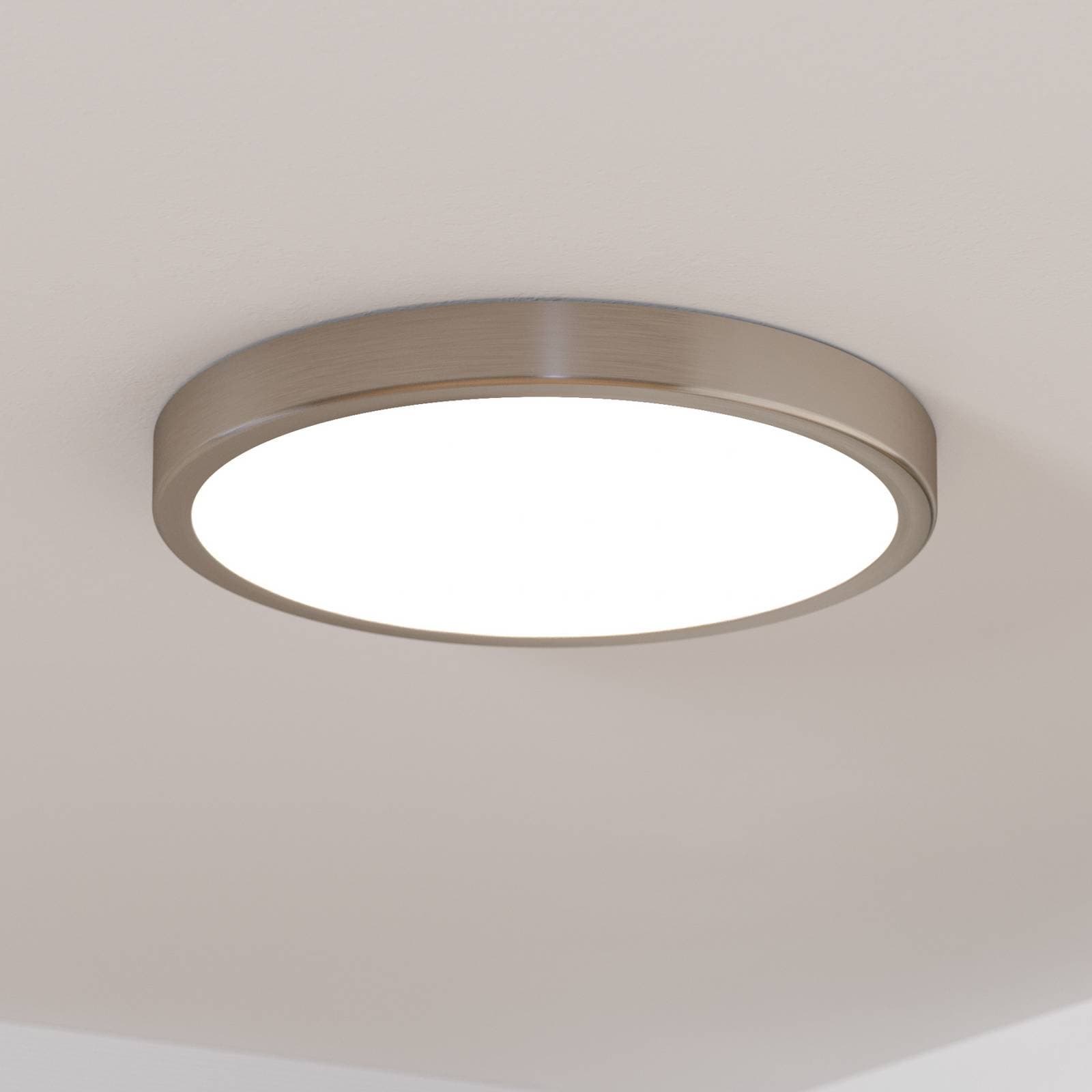 LED panel na povrchovú montáž Fueva 5 IP20 830 nikel Ø28,5cm