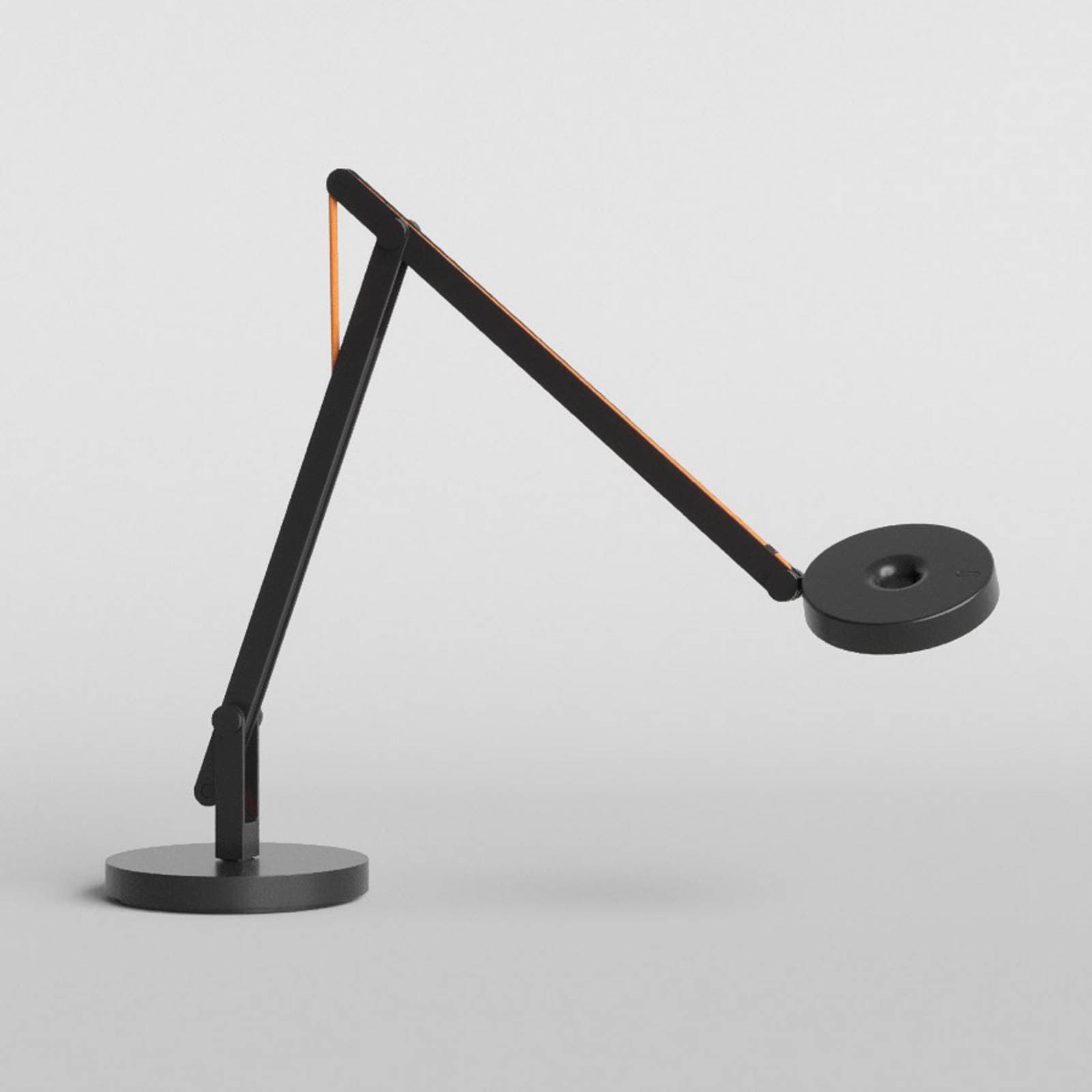 Rotaliana stolová LED lampa String Mini T1, čierna, stmievateľné, CCT
