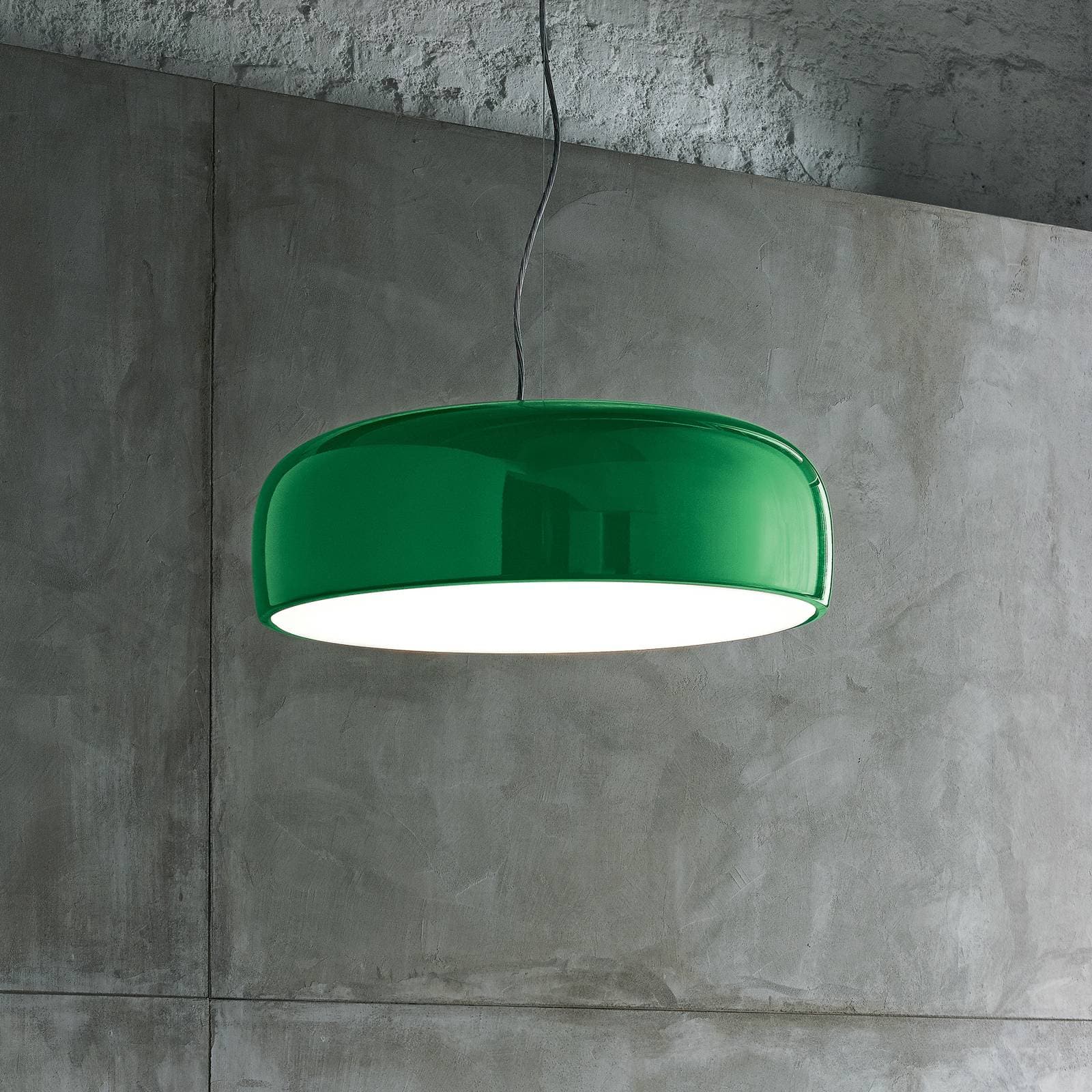 FLOS Smithfield S LED závesné svietidlo v zelenej farbe