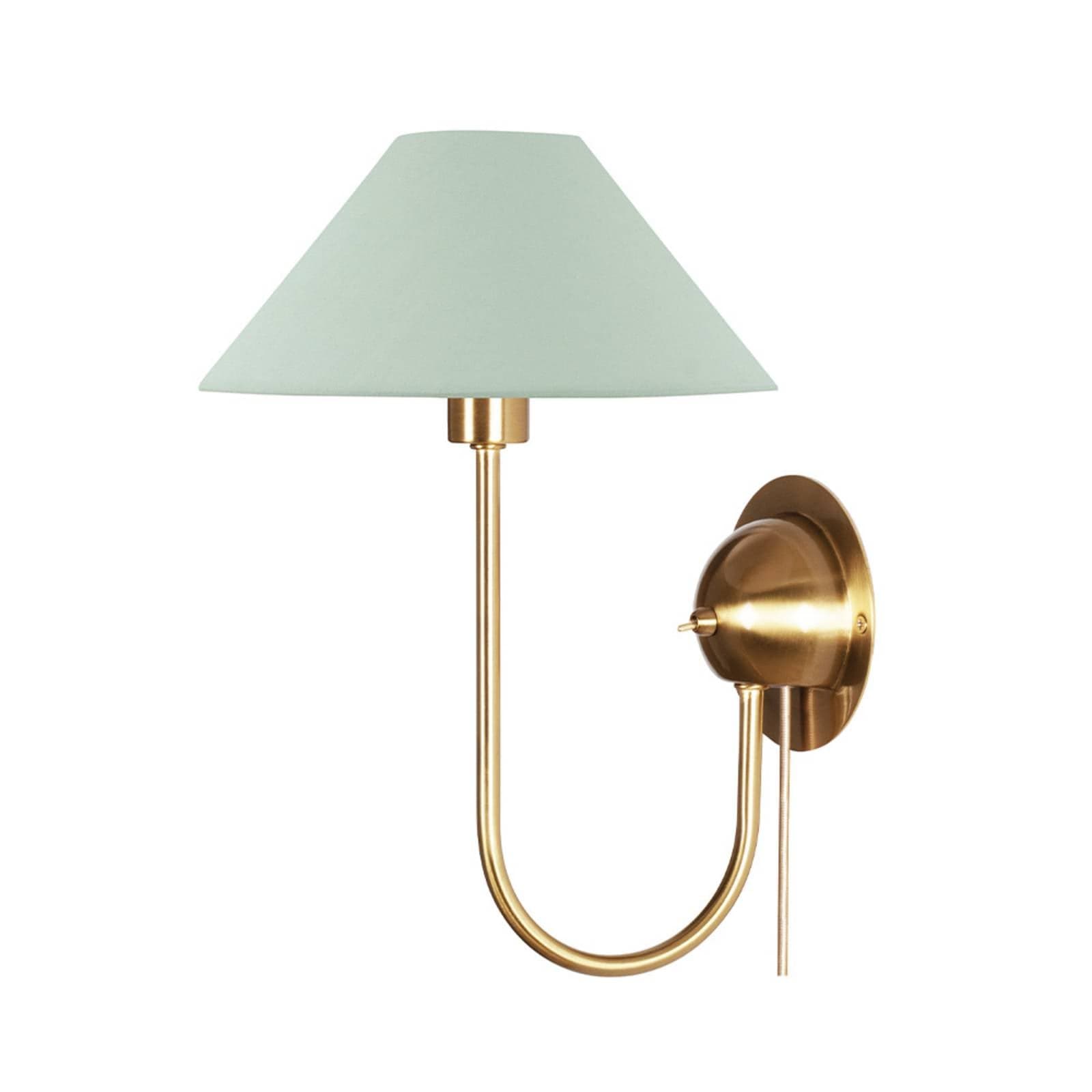 Globen Lighting nástenné svetlo IRIS, zelené, výška 32 cm