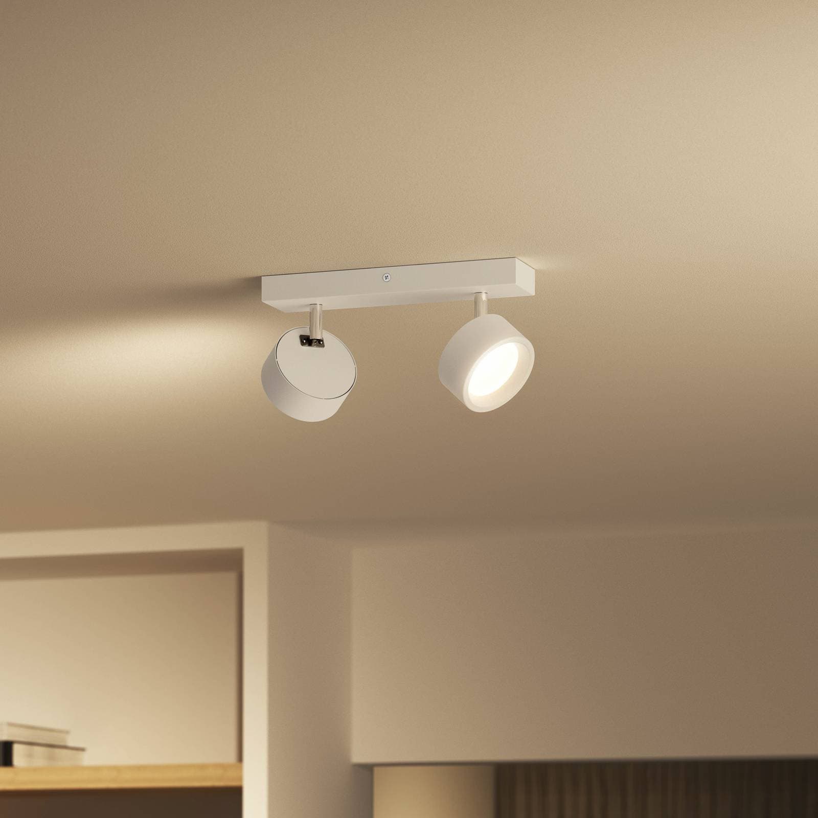 Philips Bracia LED stropné bodové svetlo 2-plameňové, biely