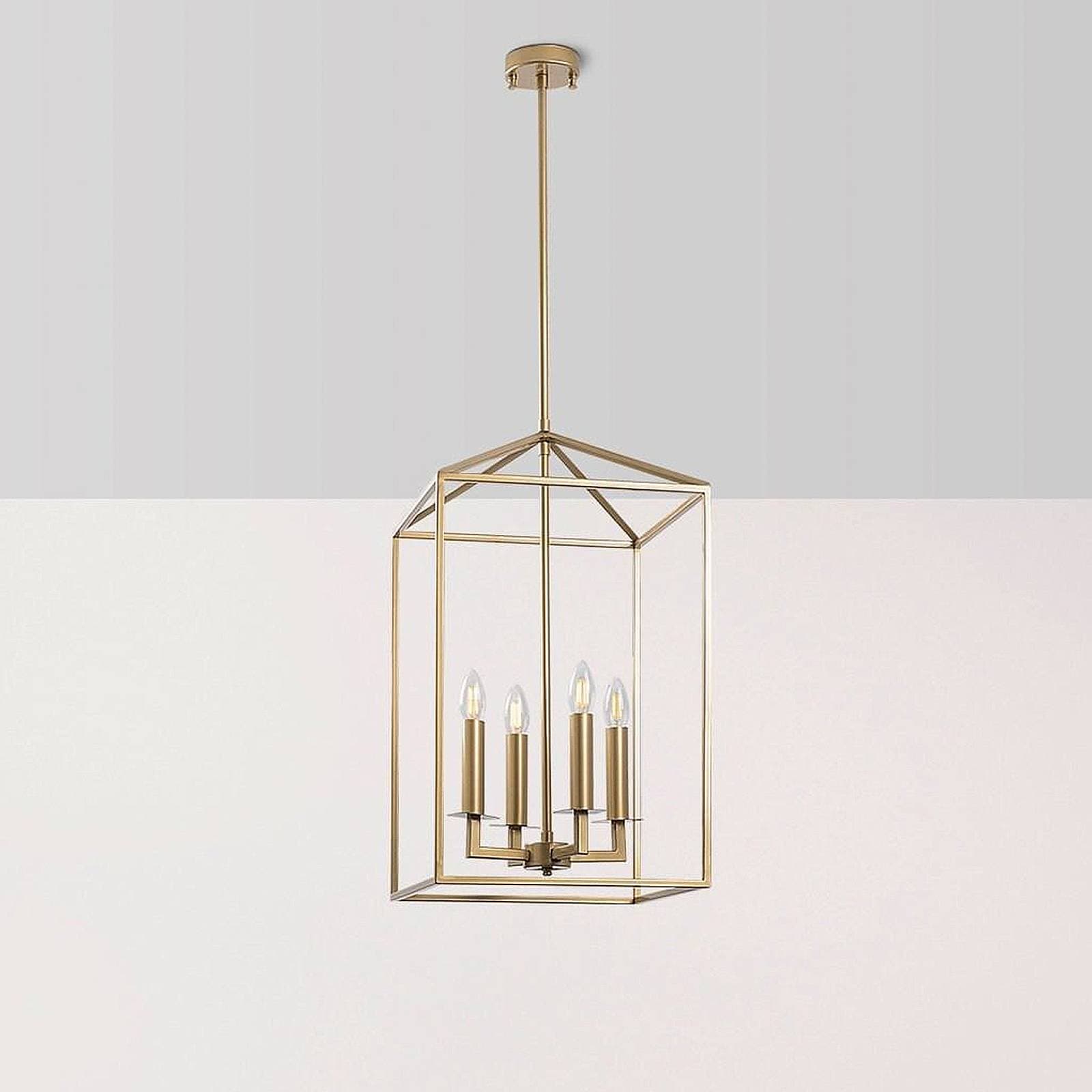 Luster Till 13256, zlatý, kov, 4-plameňové