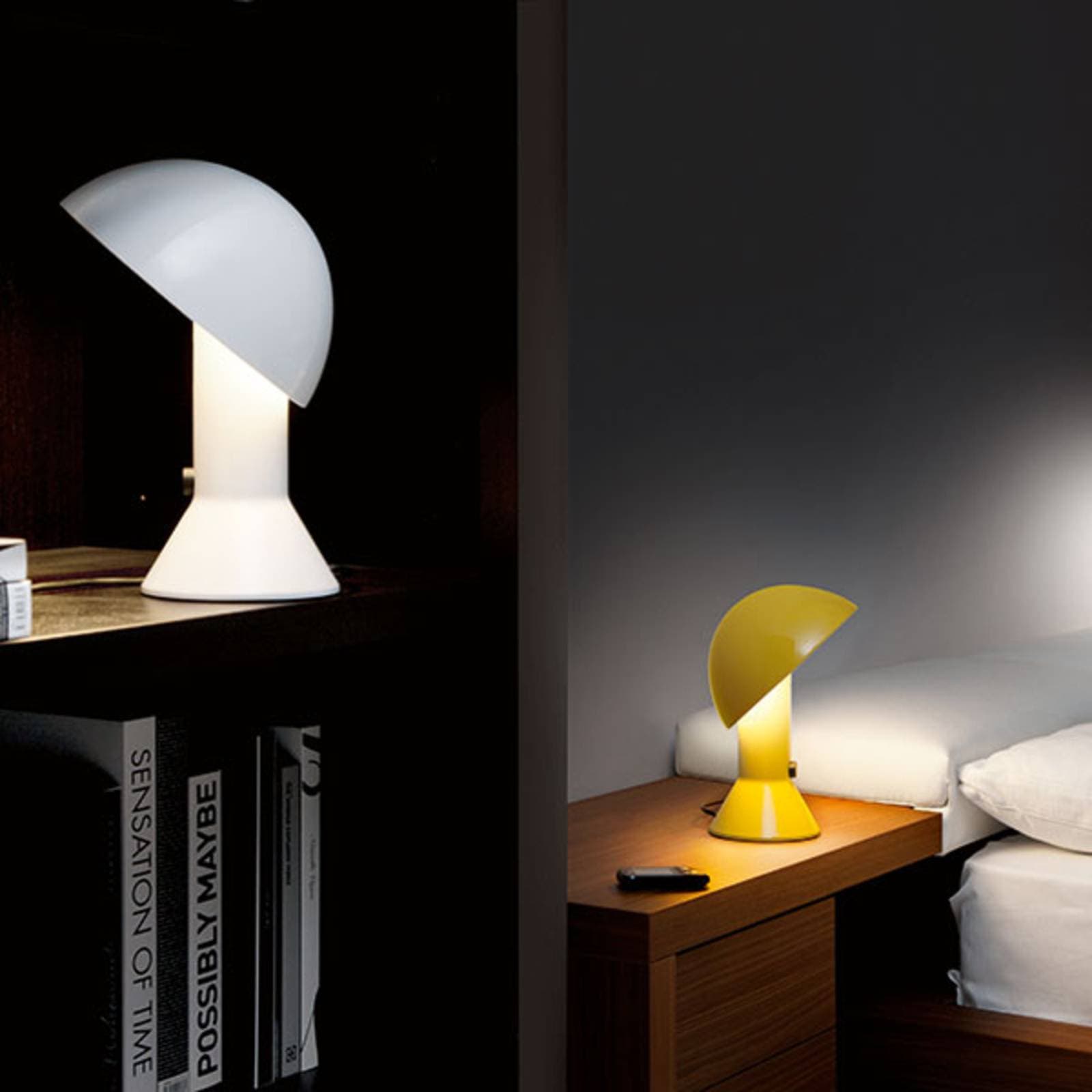 Martinelli Luce Elmetto - Stolová lampa, žltá