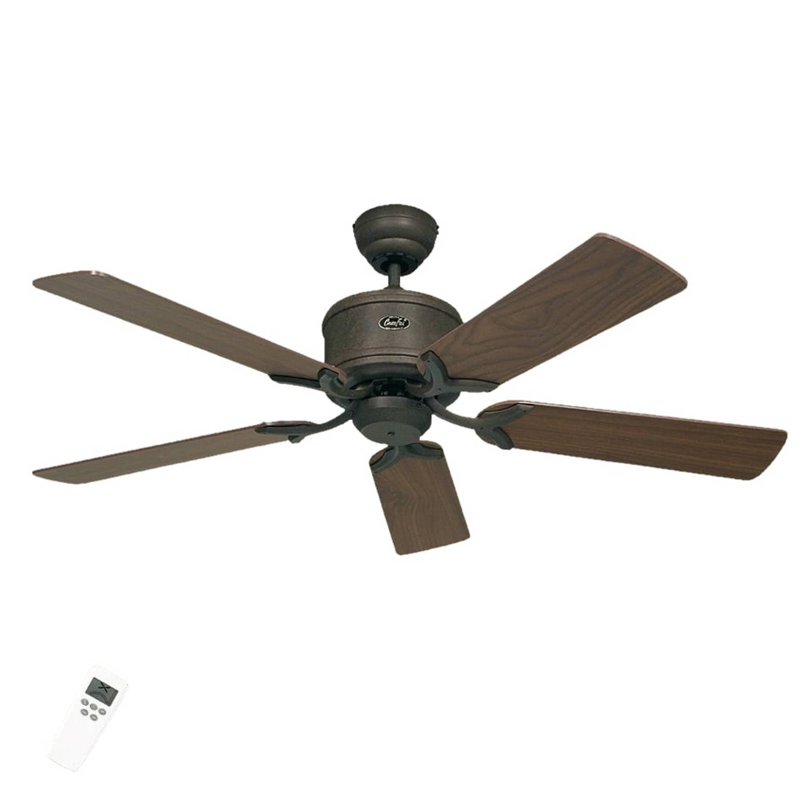 Stropný ventilátor ECO ELEMENTS, orech/hnedý, Ø 132 cm, tichý