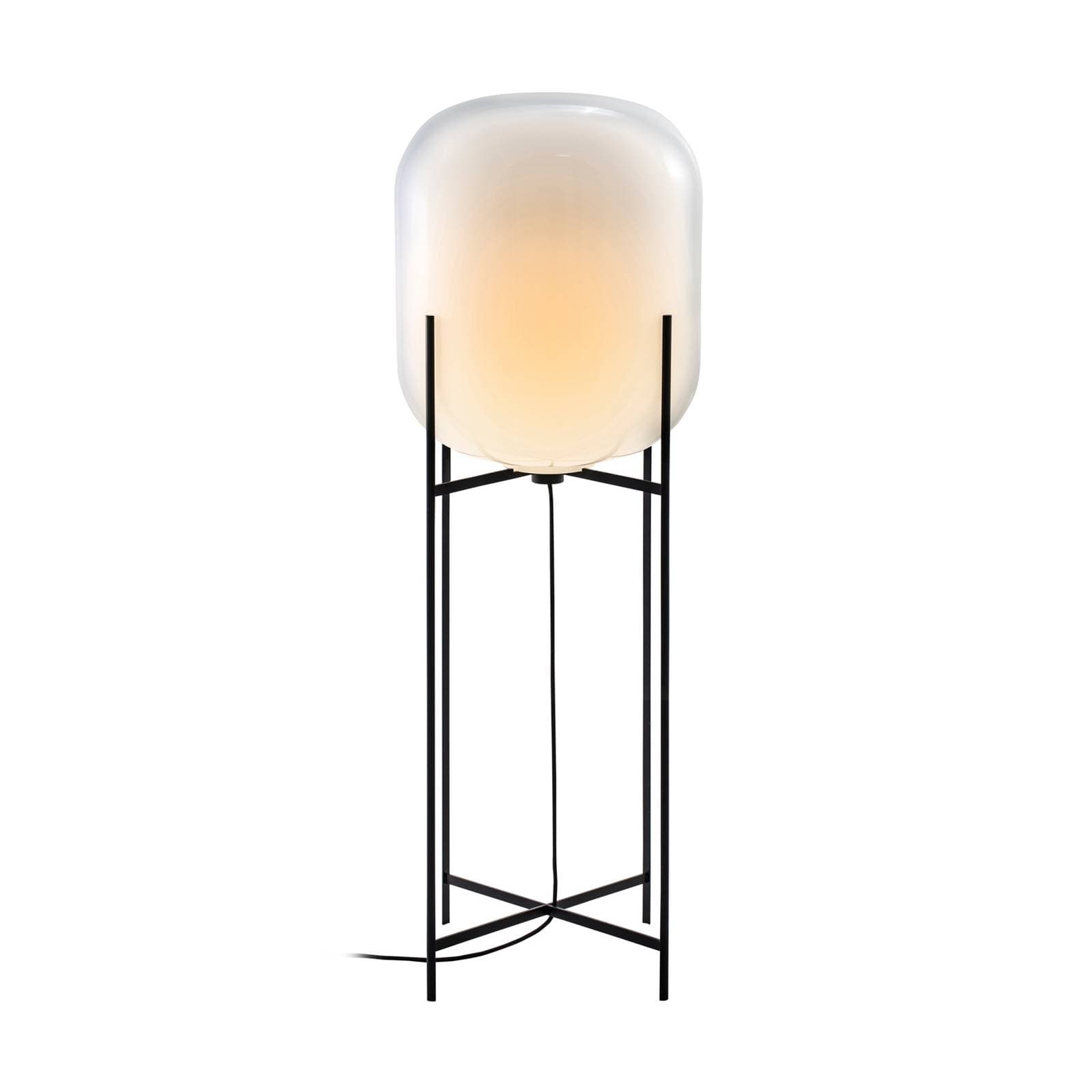 pulpo stojacia lampa Oda Big, biela/čierna, výška 140 cm