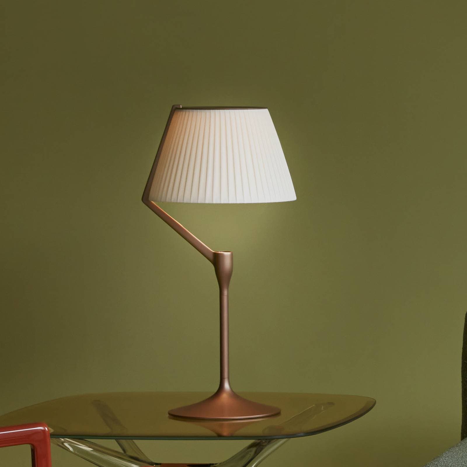 Stolová LED lampa Kartell Angelo Stone, medená, stmievateľná