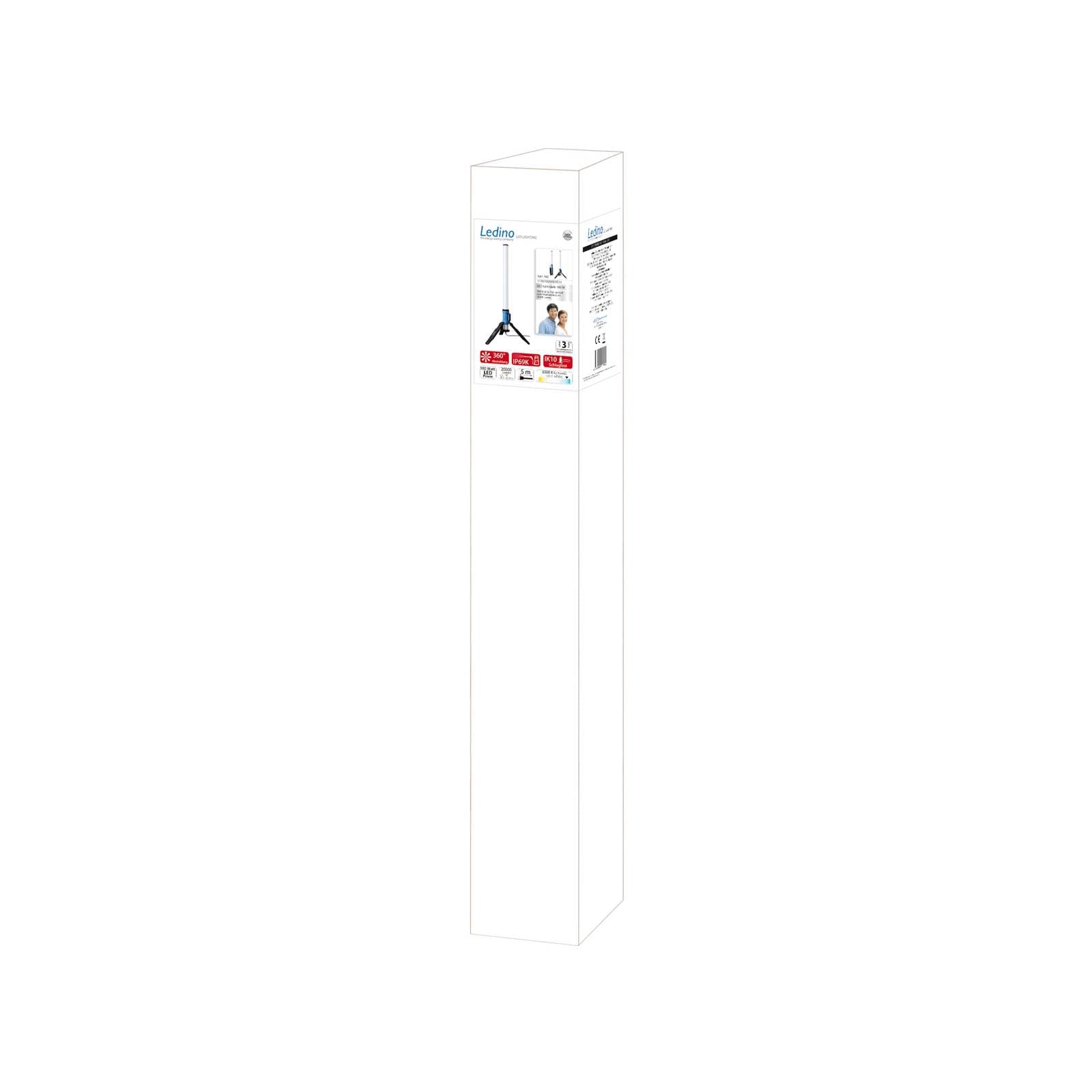 LED stĺp Rath 360° modrá/čierna 6 500 K 180 W