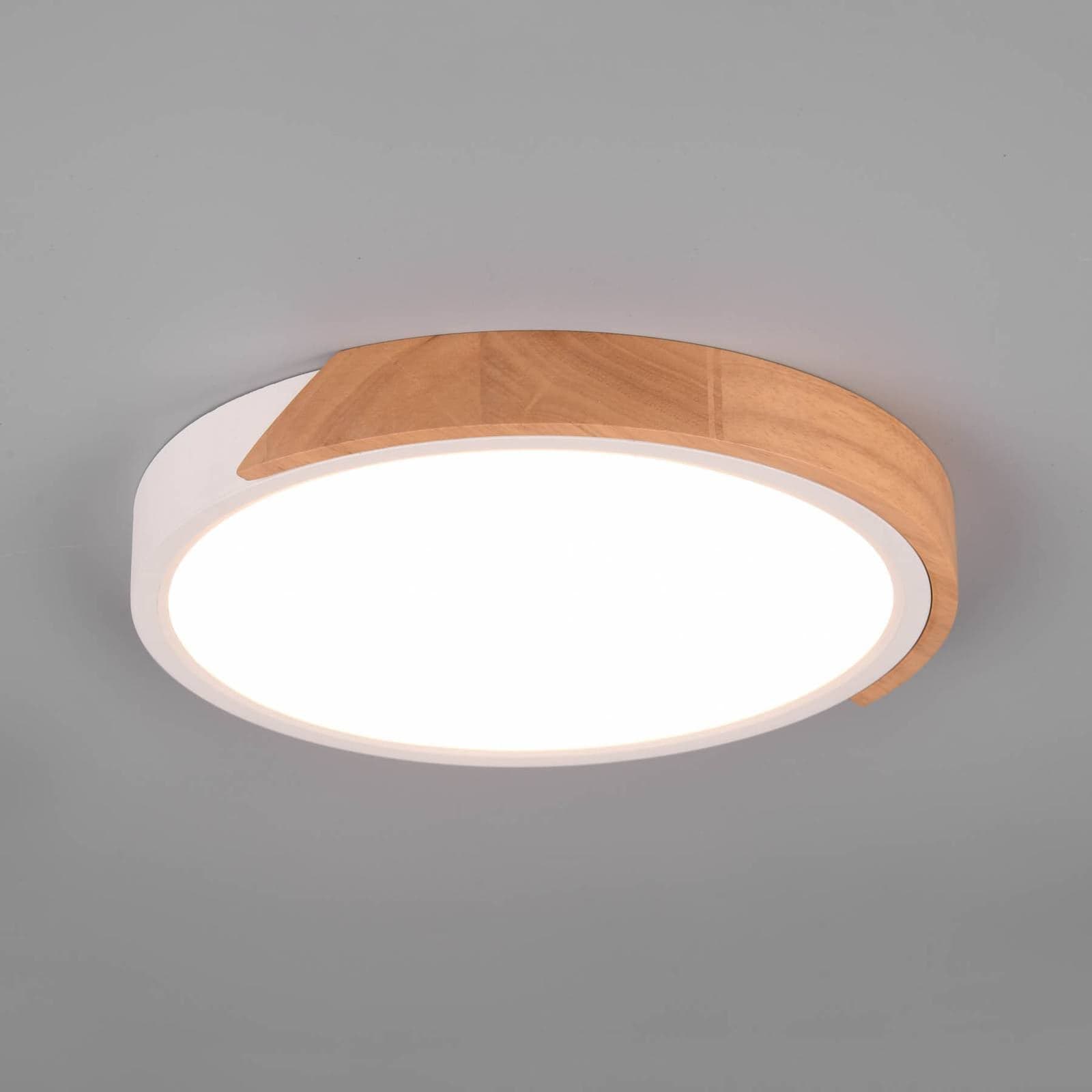 Stropné LED svetlo Jano, Ø 31,5 cm, 3 000K, biela