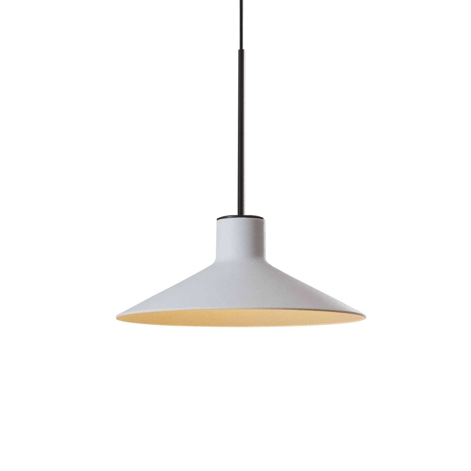 Bover LED závesné svietidlo Platet, čierna/sivá, Ø 20 cm