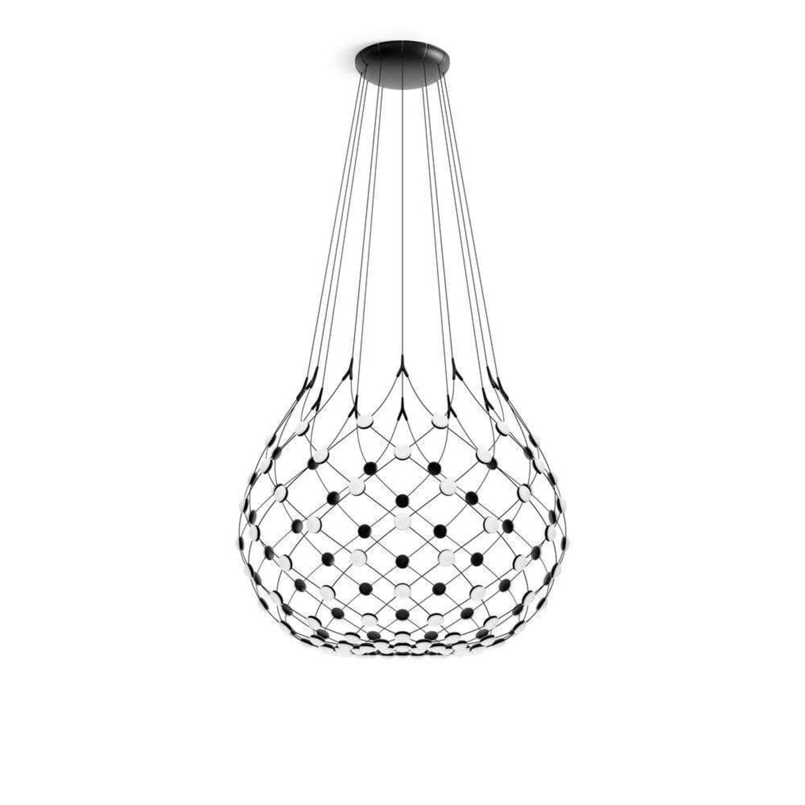 Luceplan Mesh Wireless závesné svietidlo, Ø 100 cm, 5 m, Bluetooth