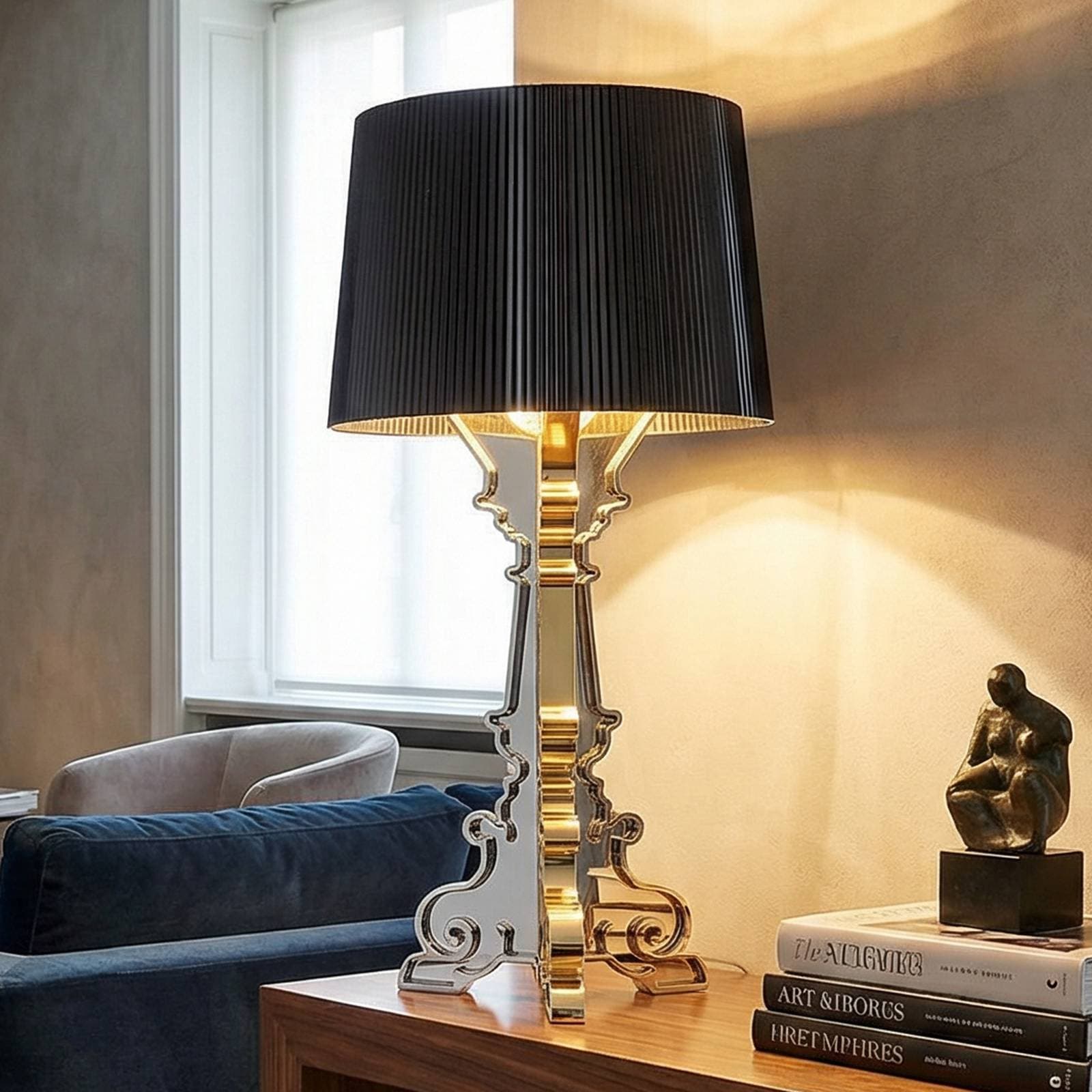 Kartell Bourgie stolná LED lampa viacfarebná titán