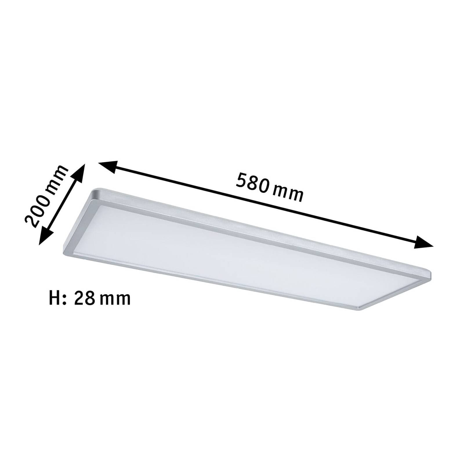 Paulmann Atria Shine panel dim chróm RGBW 58x20 cm
