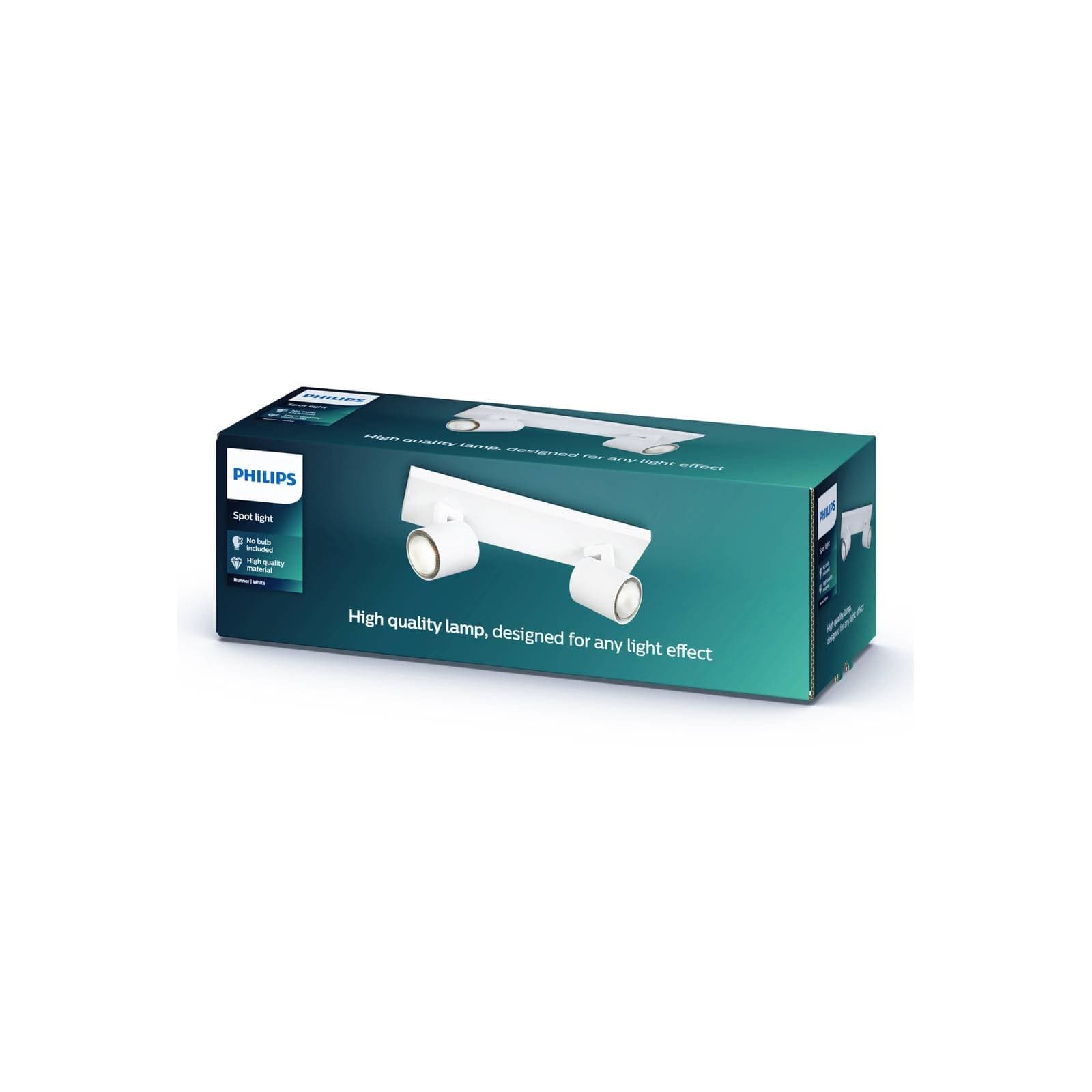 Philips myLiving Runner stropný bodový GU10 2-svetelný biely