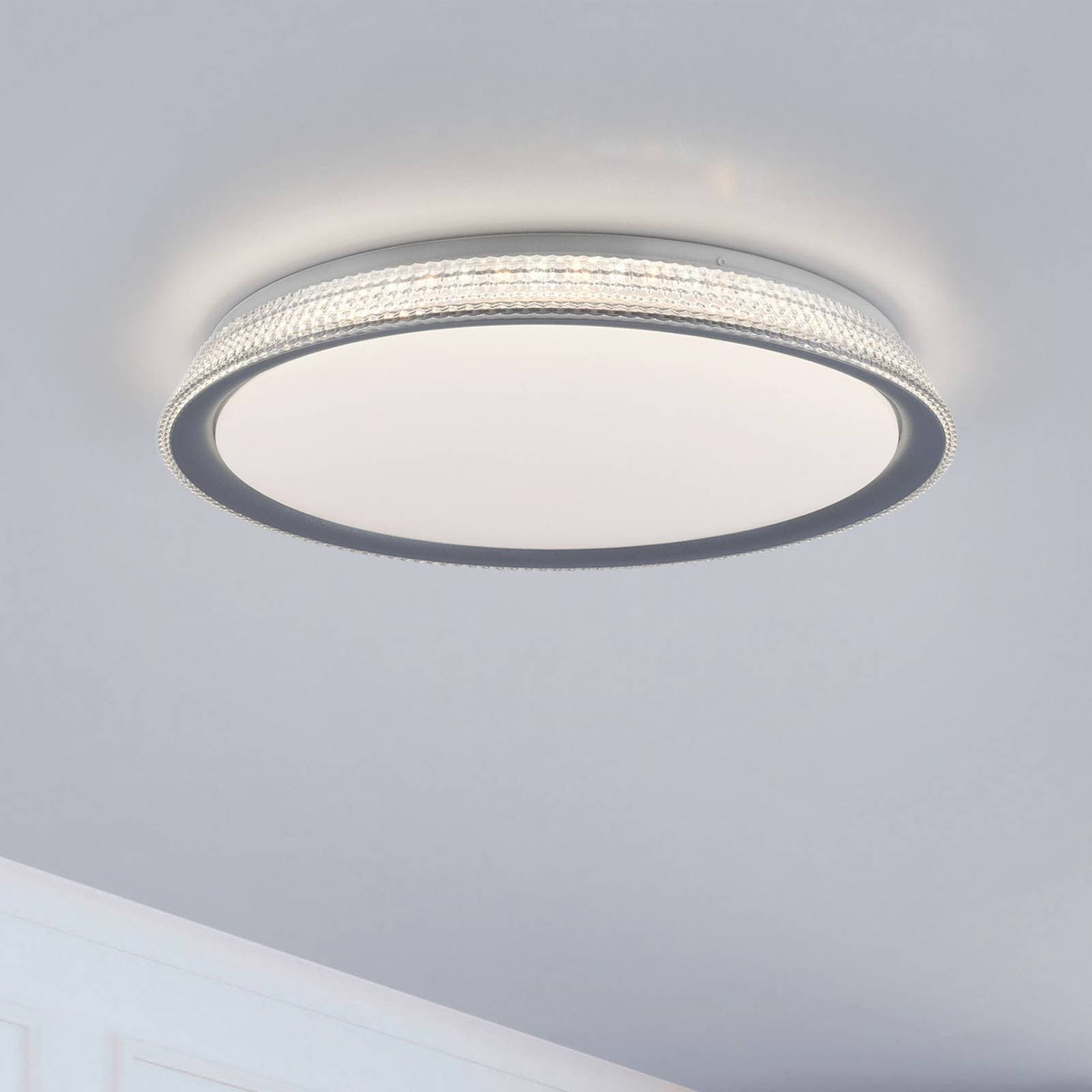 LED stropné svietidlo Kari, stmievateľné Switchmo, Ø 51cm