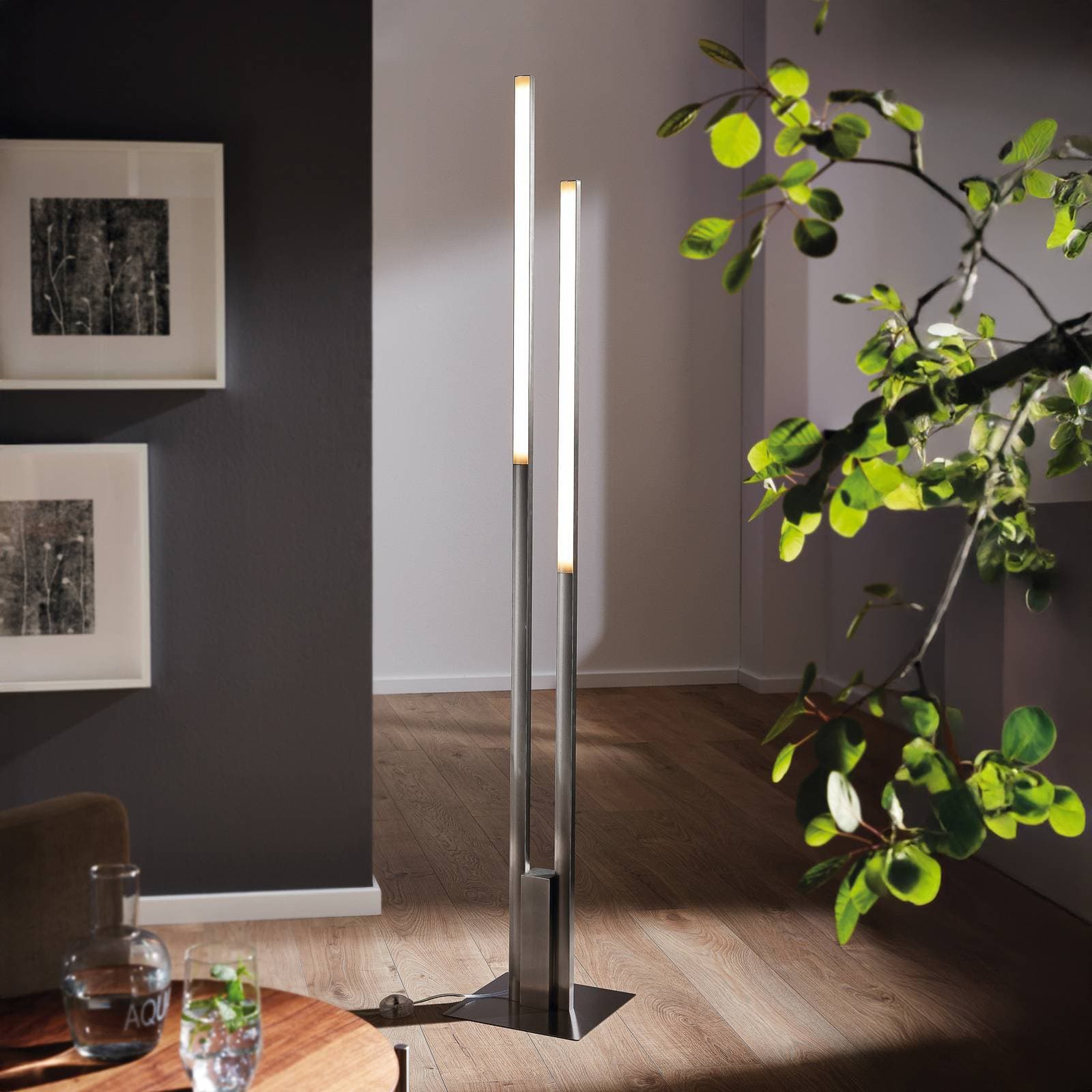 EGLO connect Fraioli-Z stojaca LED, nikel matná