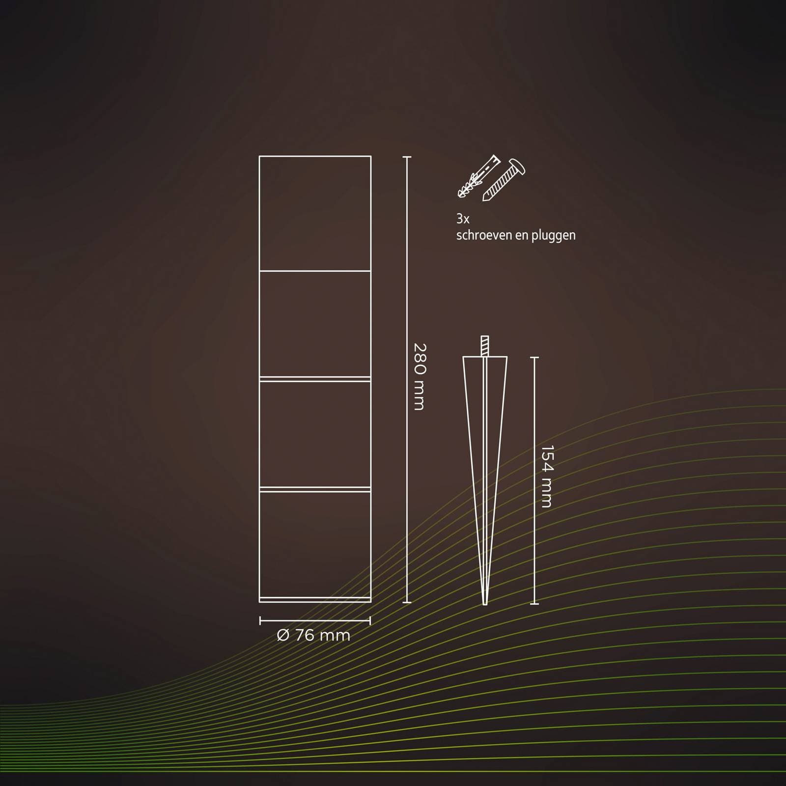 Calex Smart Outdoor Gardenpost RGBW soklové svetlo