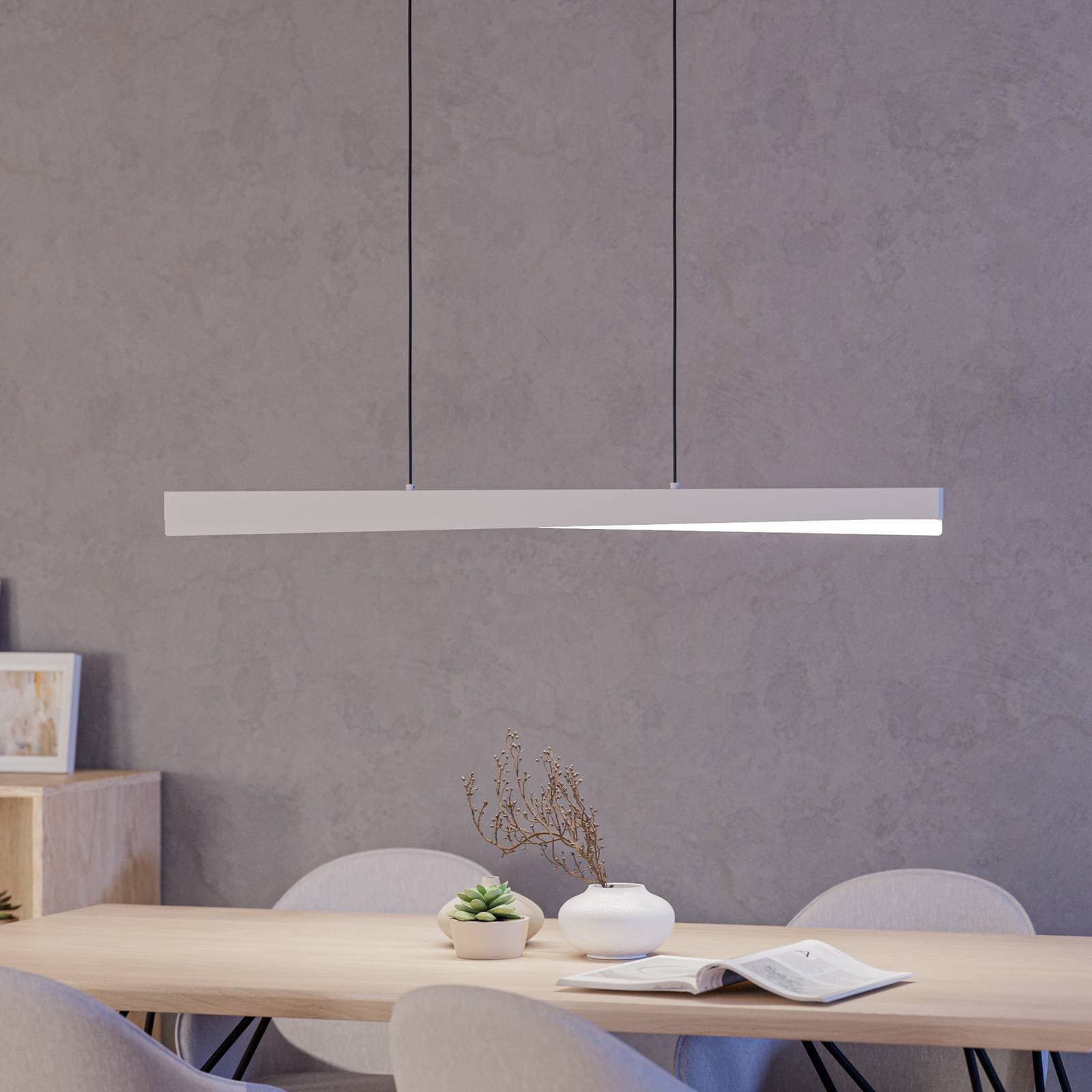 EGLO connect Smart LED závesné svietidlo Bolognano-Z, sivá