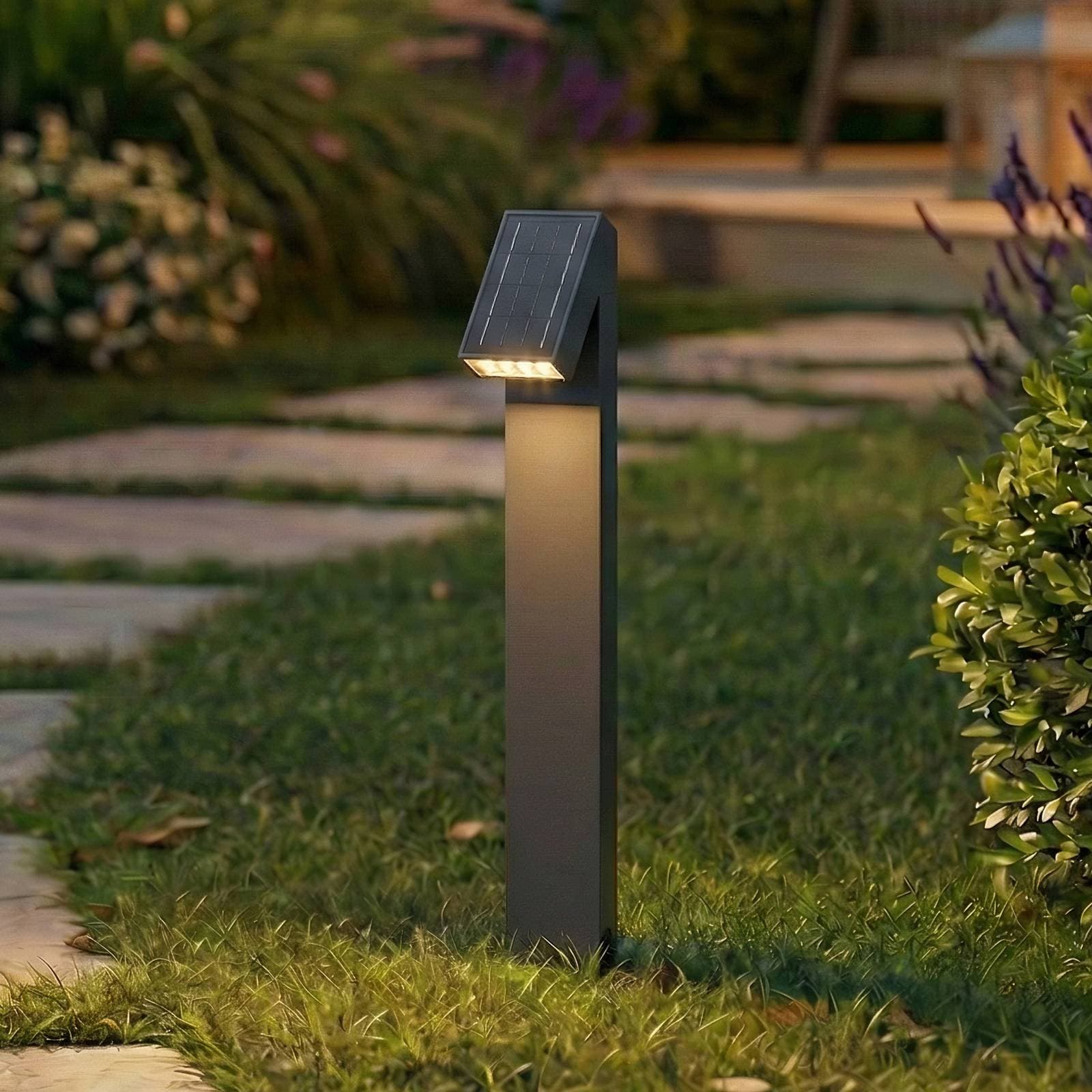 PRIOS LED solárne svietidlo Lestor, antracitová farba, stmievateľné, IP65