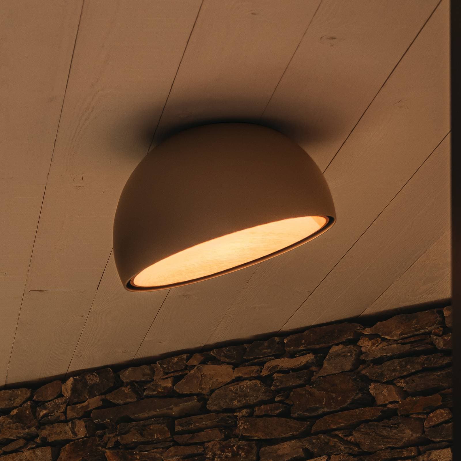 Vibia Duo 4876 šikmé LED stropné LED svetlo, krémové