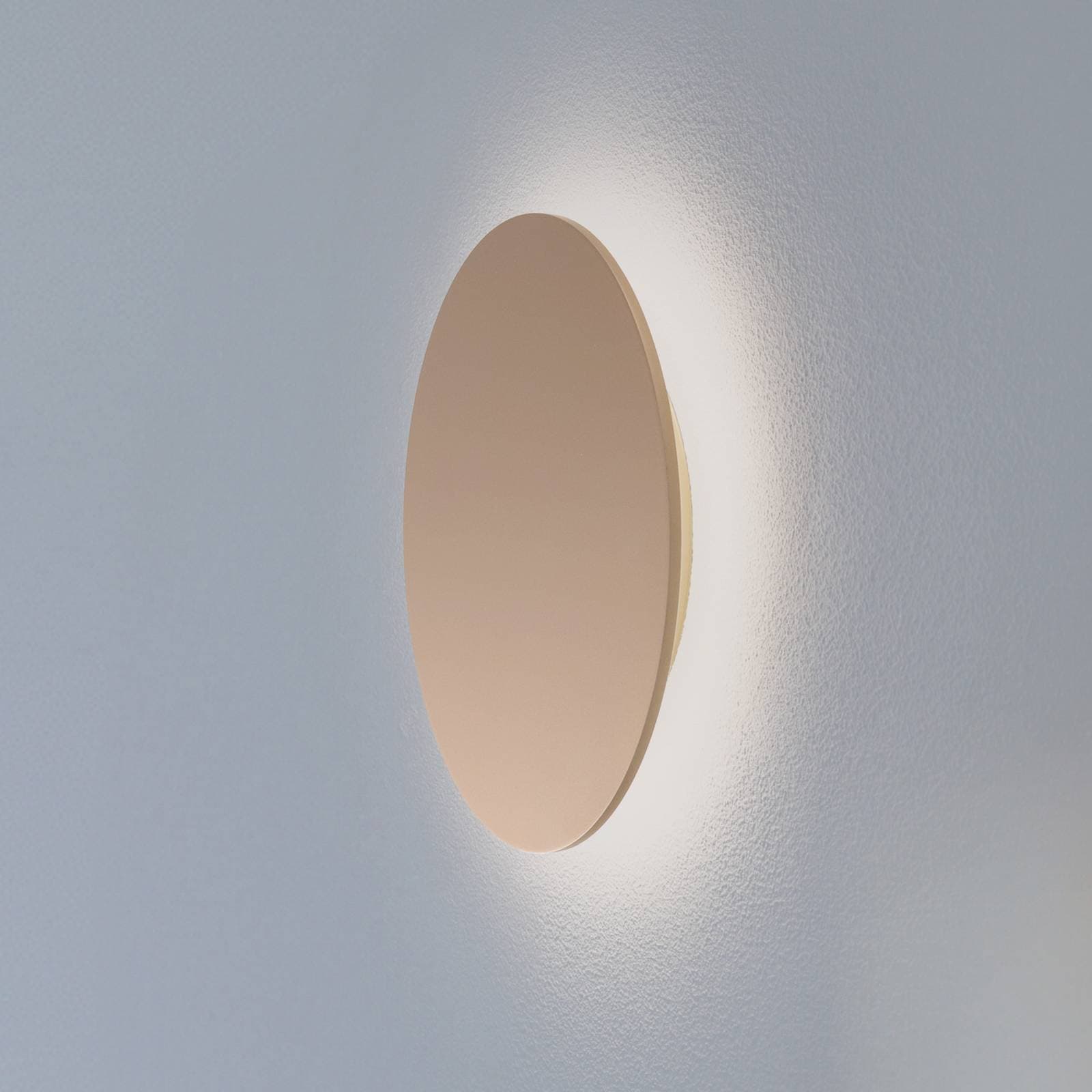 LED nástenné svetlo Orios Plus, zlaté, Ø 30 cm, oceľ