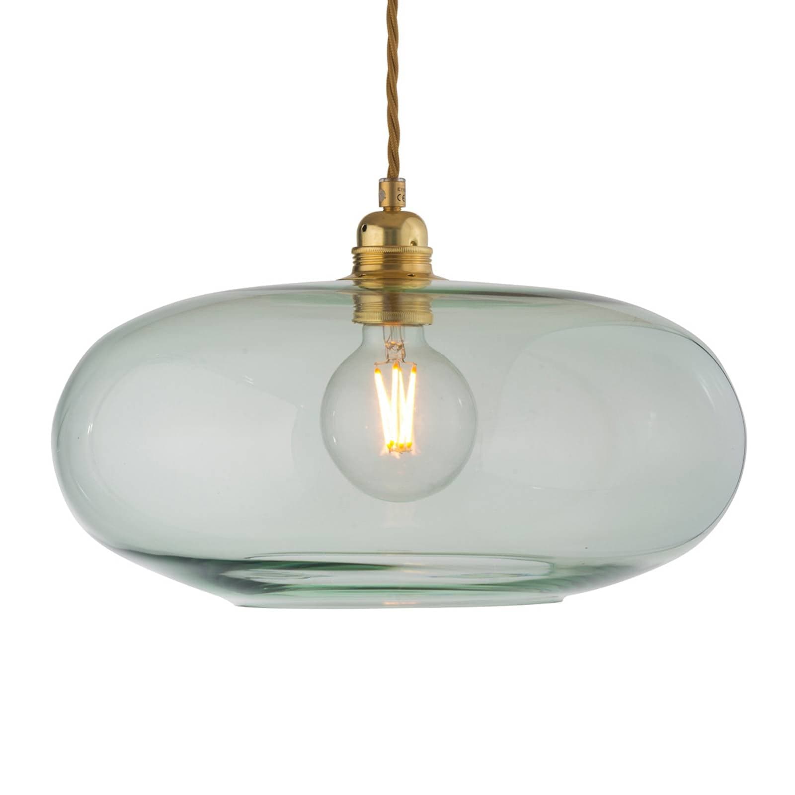 EBB & FLOW Horizon závesná lampa zelená Ø 36 cm