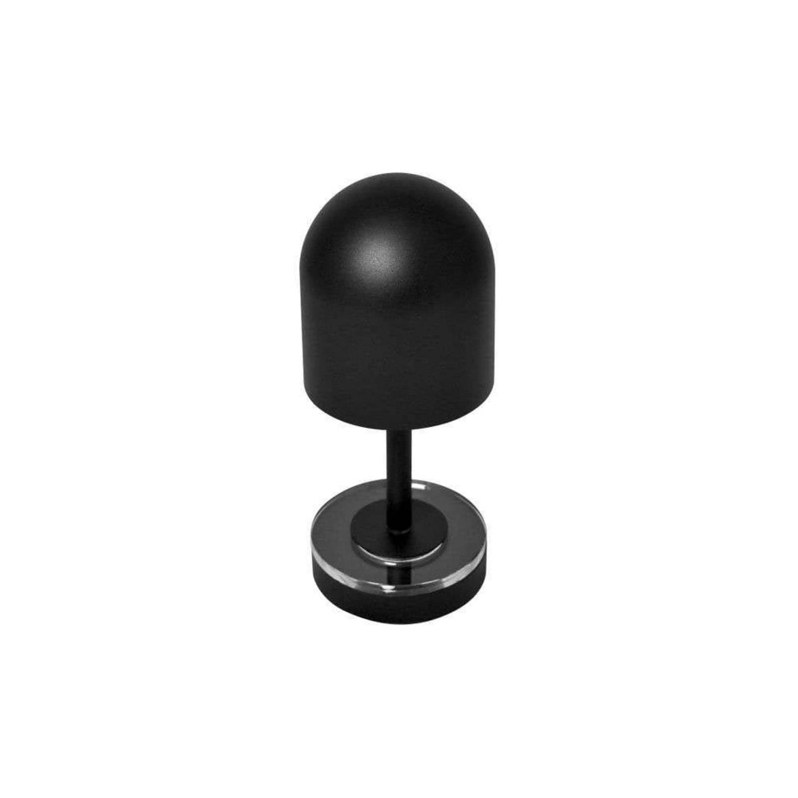 AYTM Akumulátorová lampa Luceo, čierna, kov, 24 cm, stmievateľné, IP44